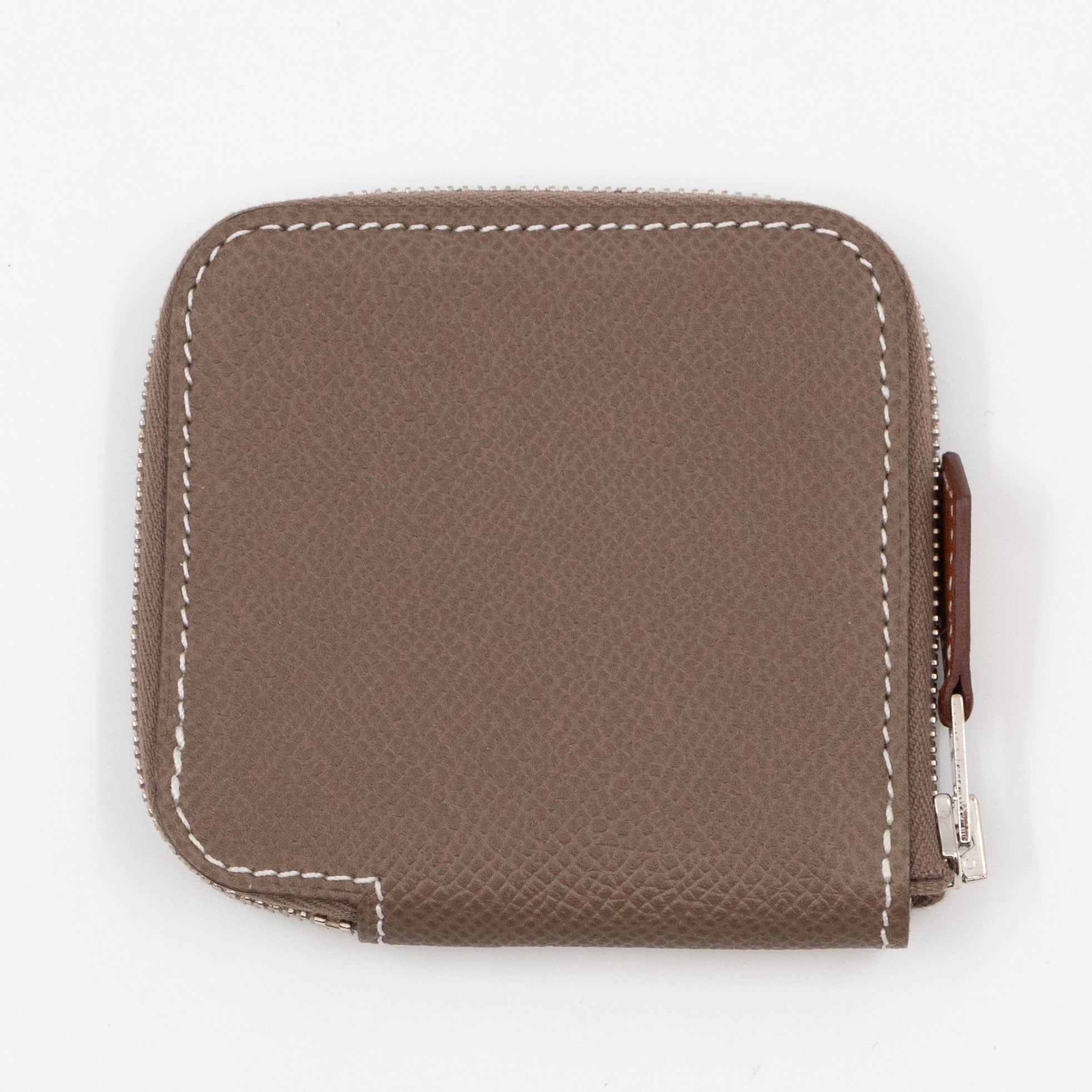 Silk'in Change Purse Etoupe Leather
