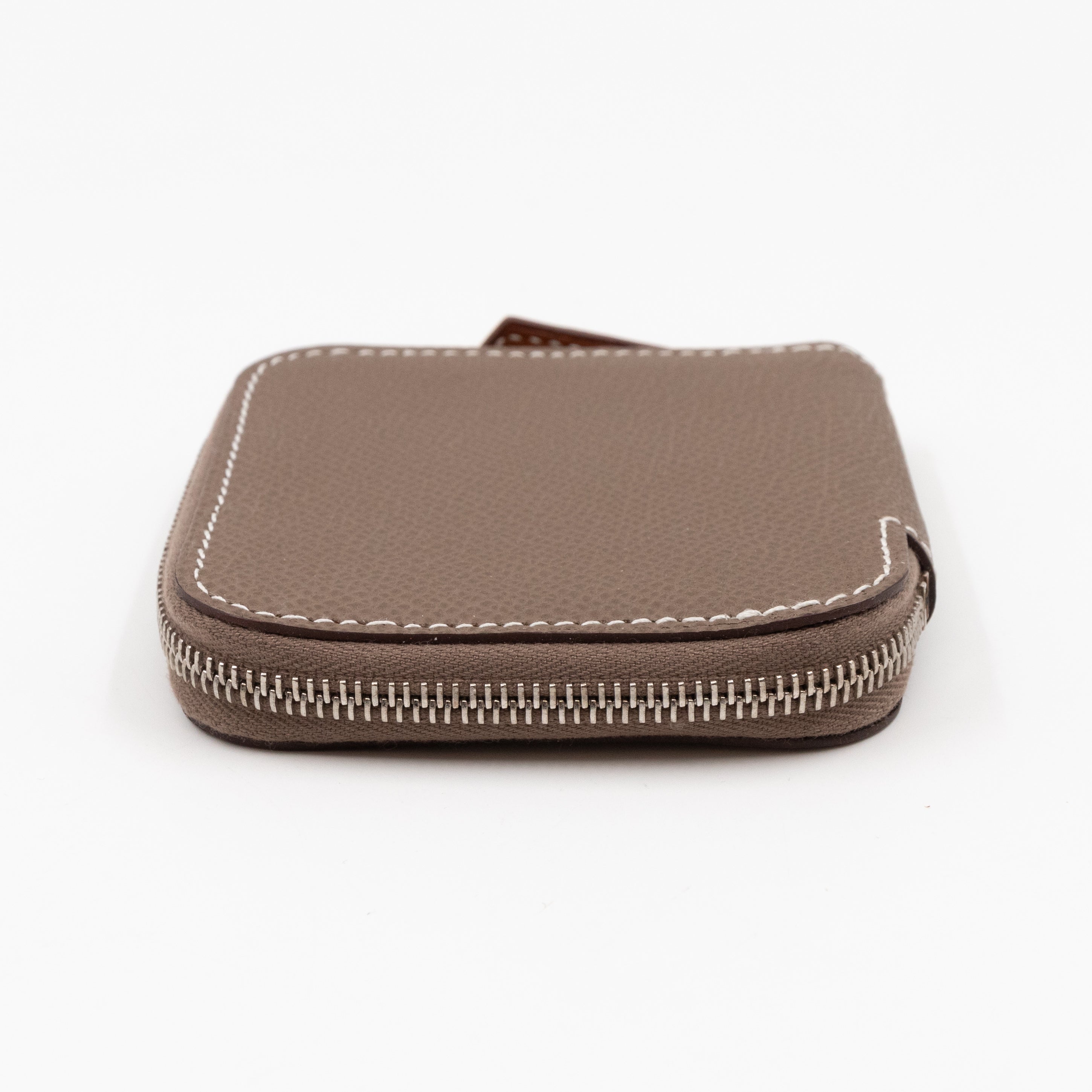 Silk'in Change Purse Etoupe Leather