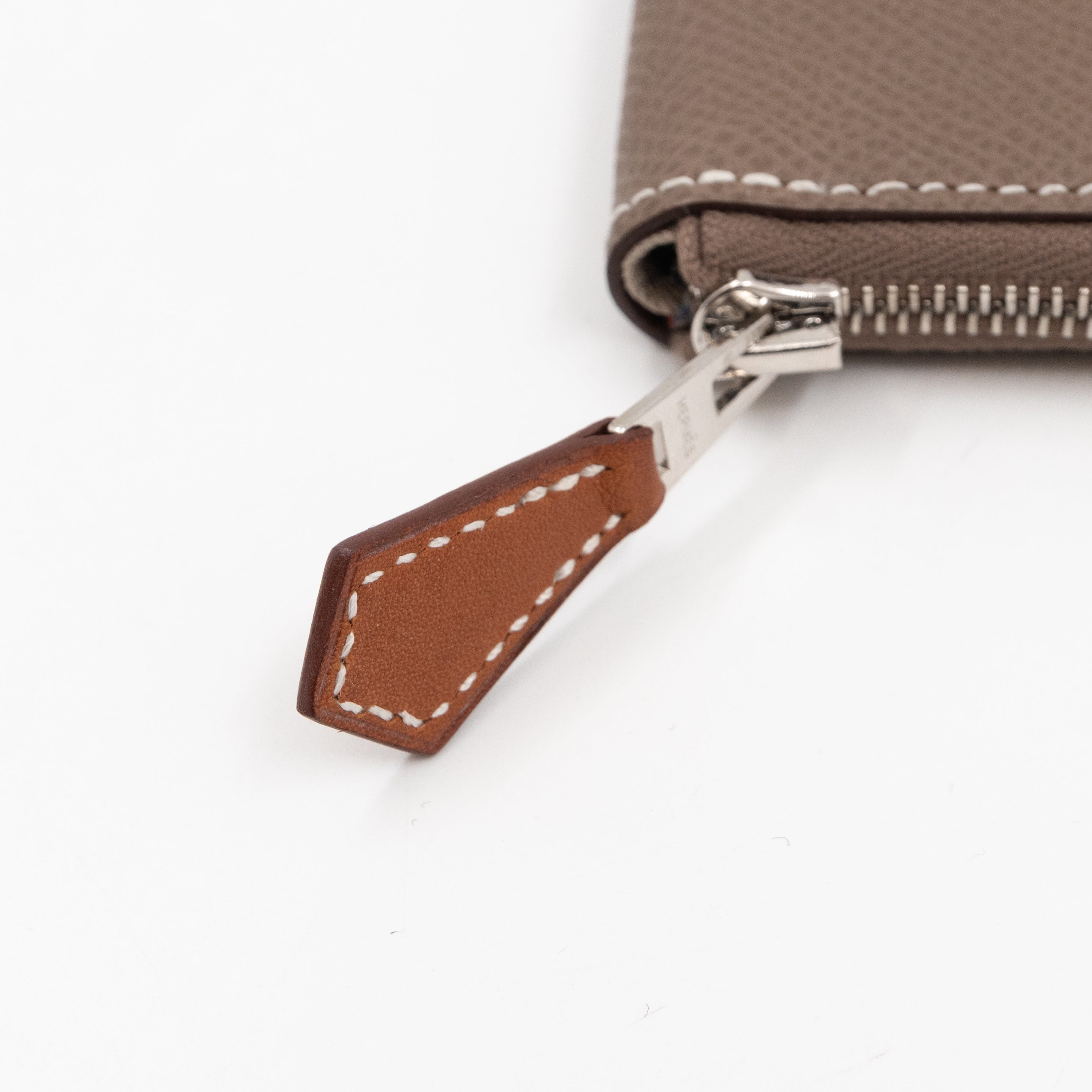 Silk'in Change Purse Etoupe Leather