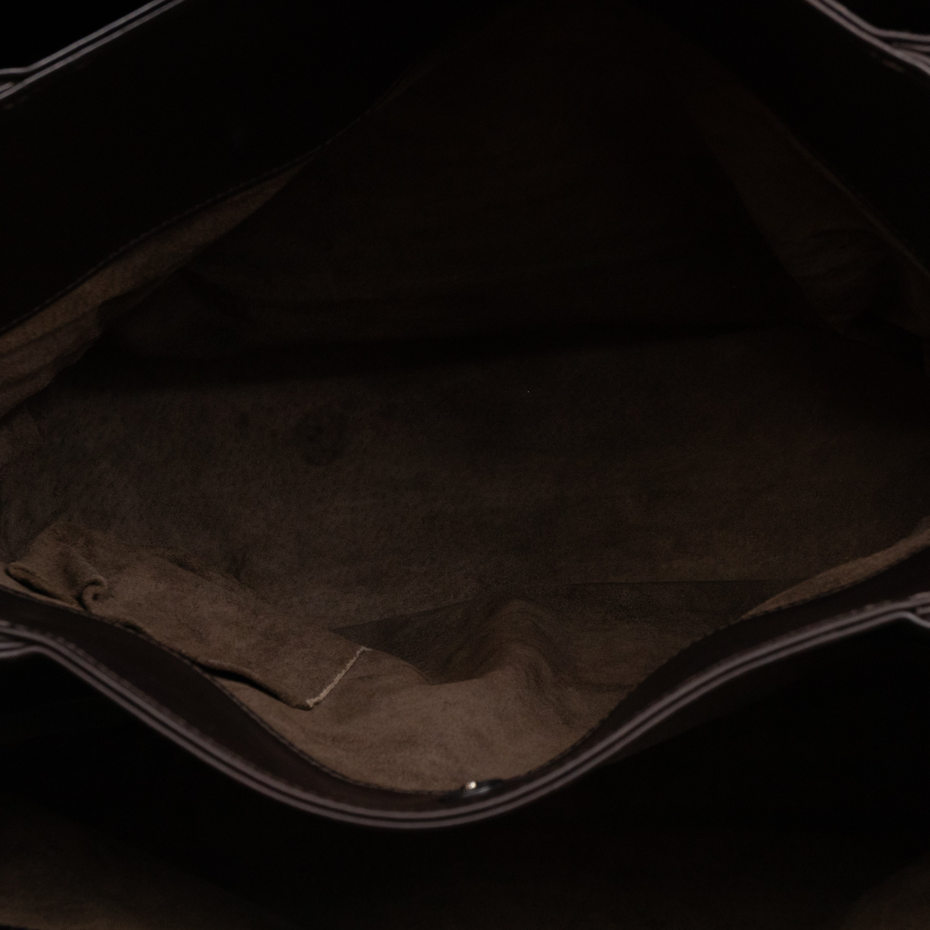 Roma Large Intrecciato Brown Leather