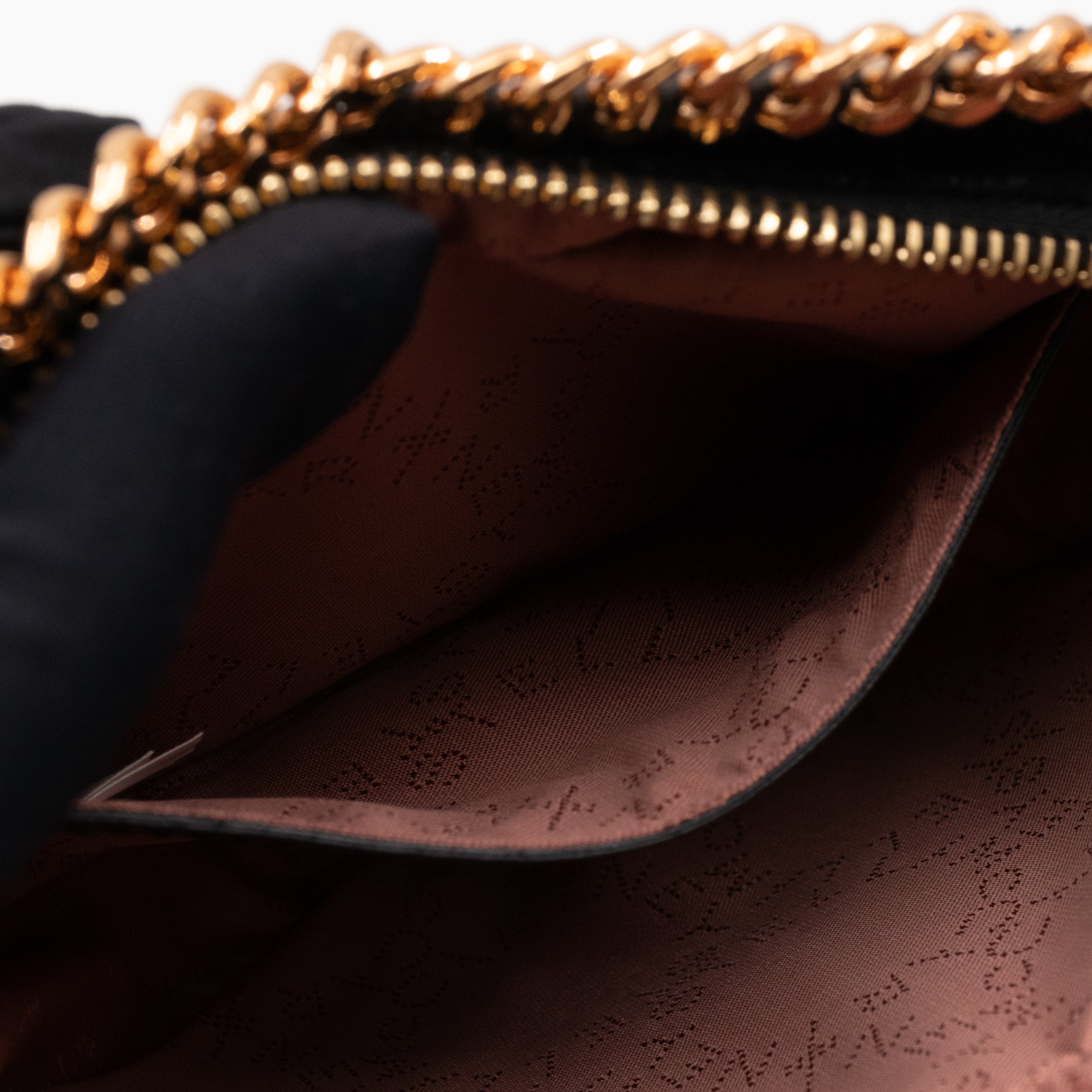 Falabella Heart Crossbody Bag Black Rose Gold