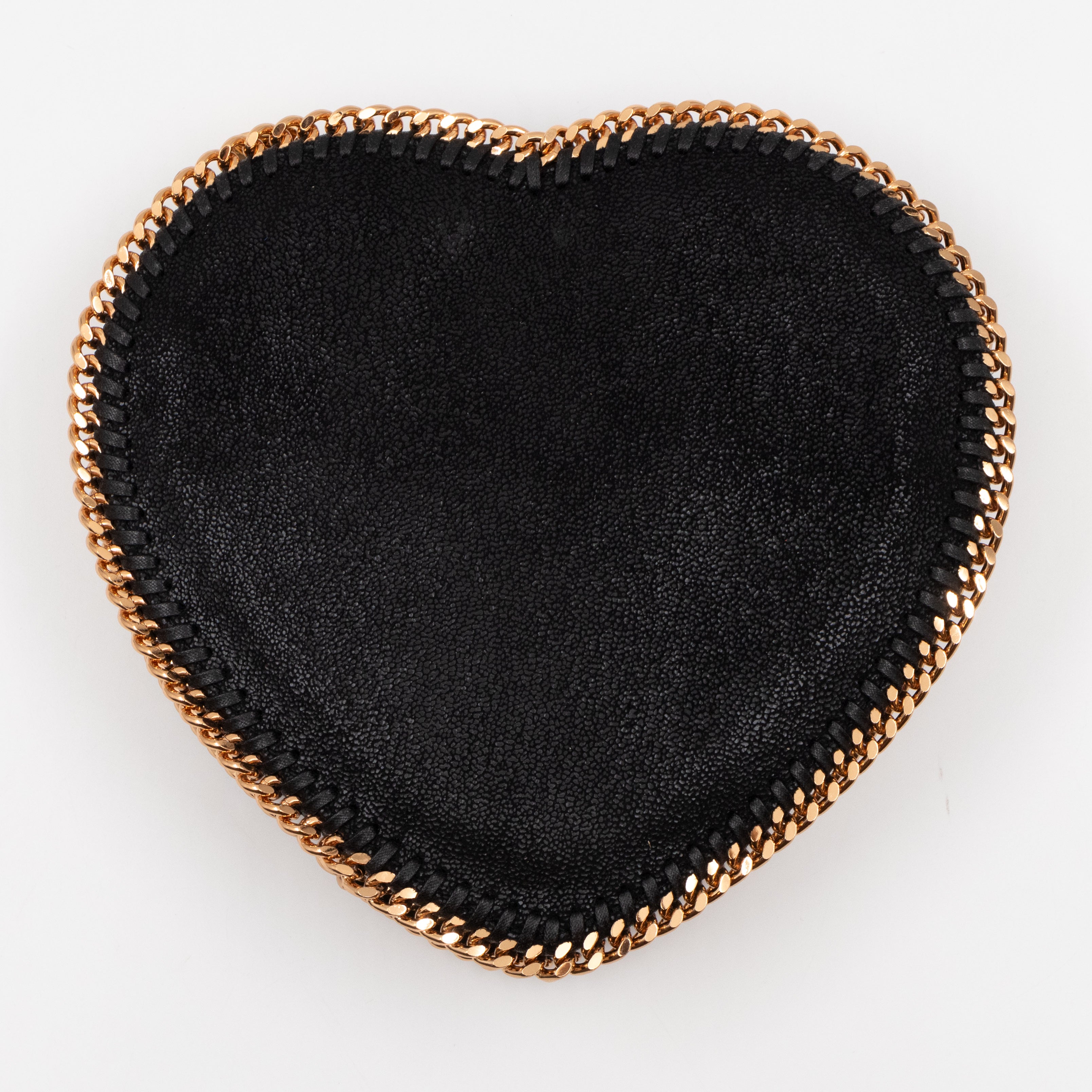 Falabella Heart Crossbody Bag Black Rose Gold
