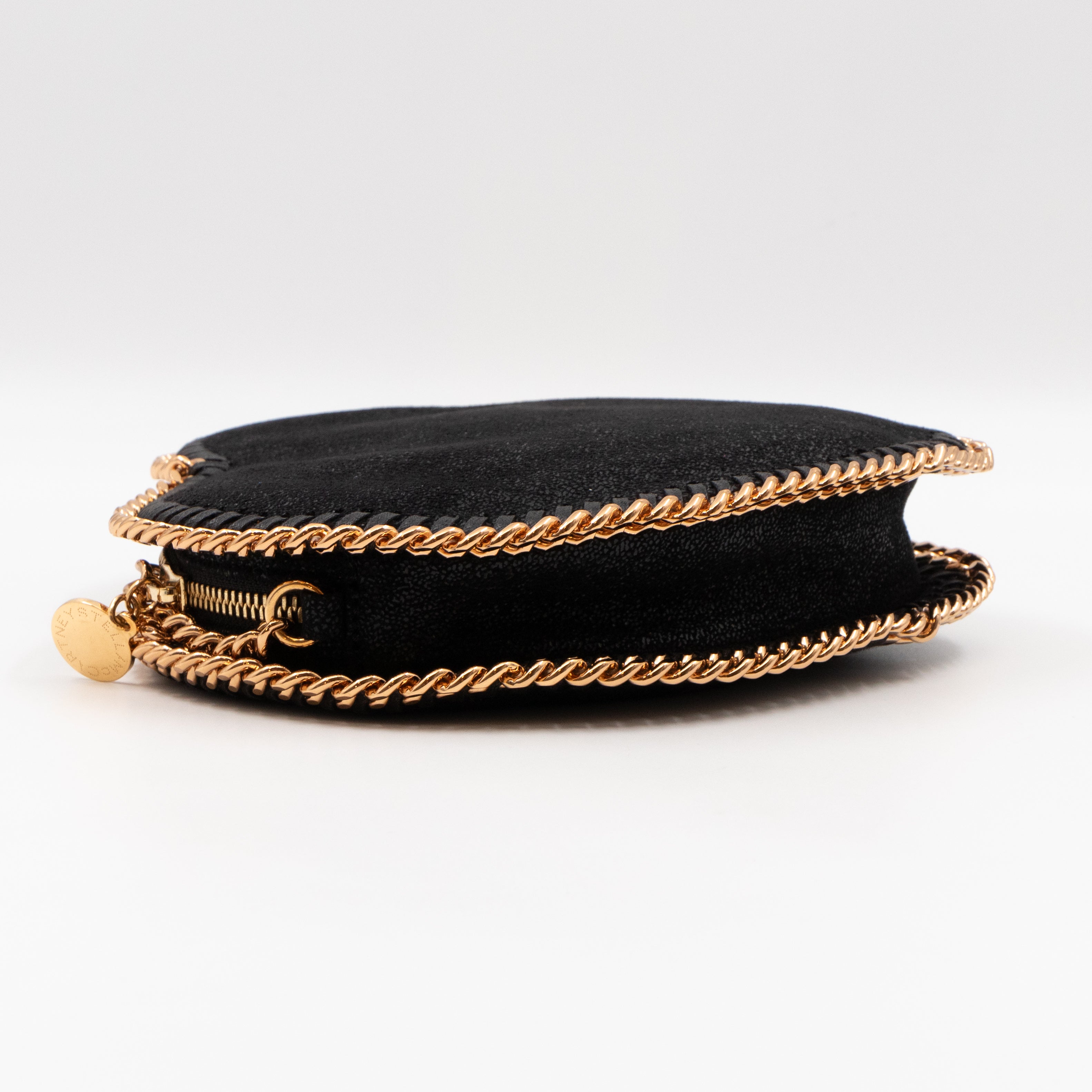 Falabella Heart Crossbody Bag Black Rose Gold
