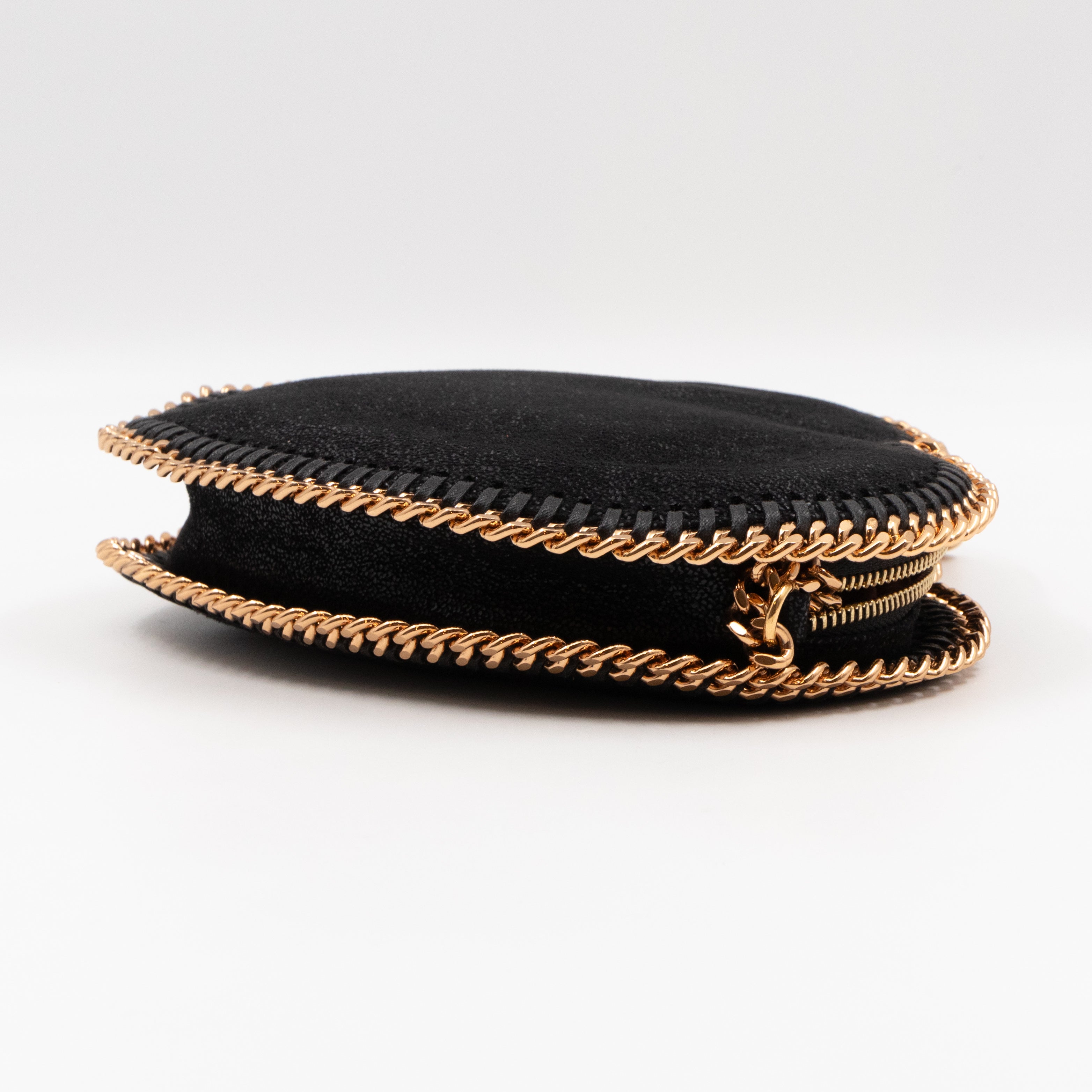 Falabella Heart Crossbody Bag Black Rose Gold