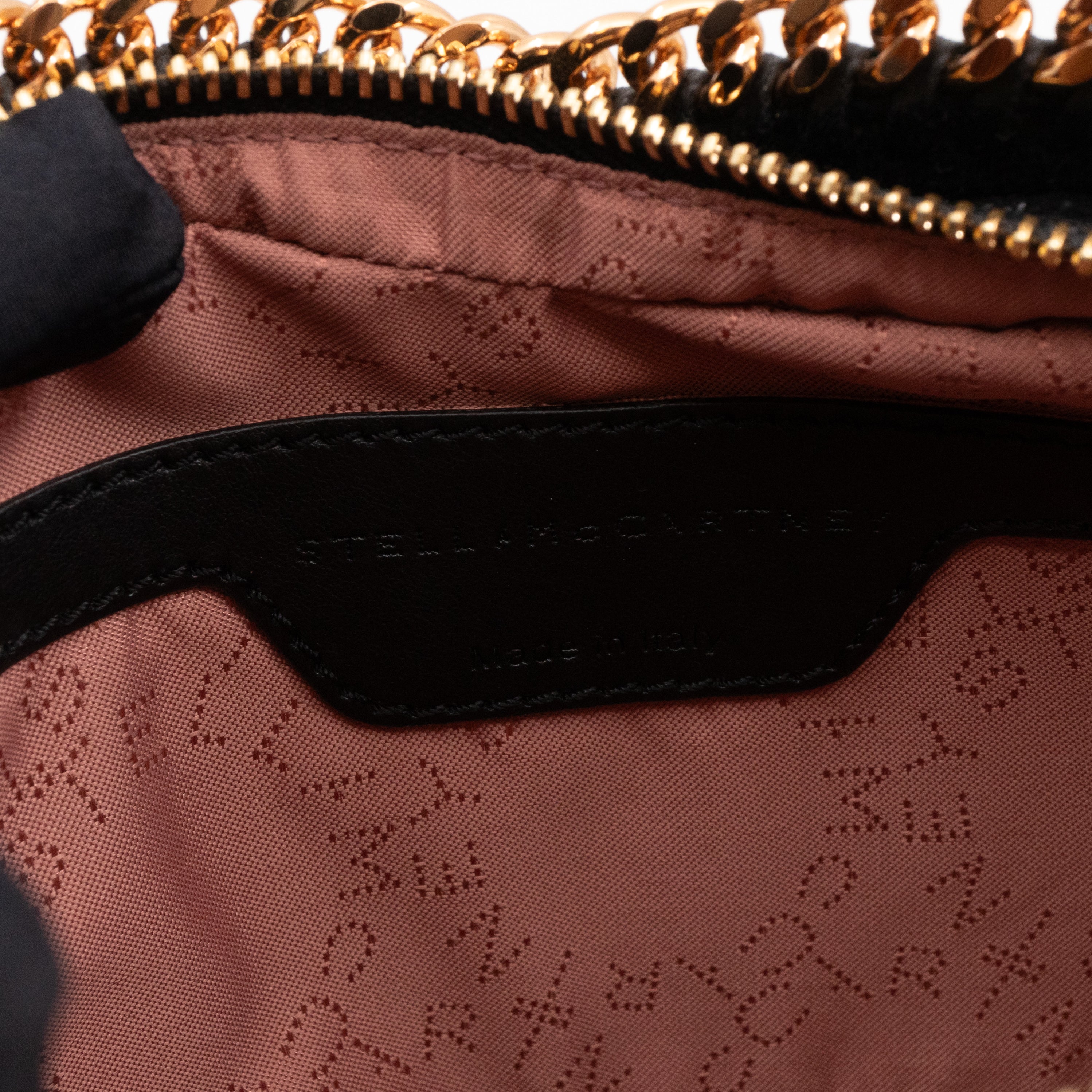 Falabella Heart Crossbody Bag Black Rose Gold