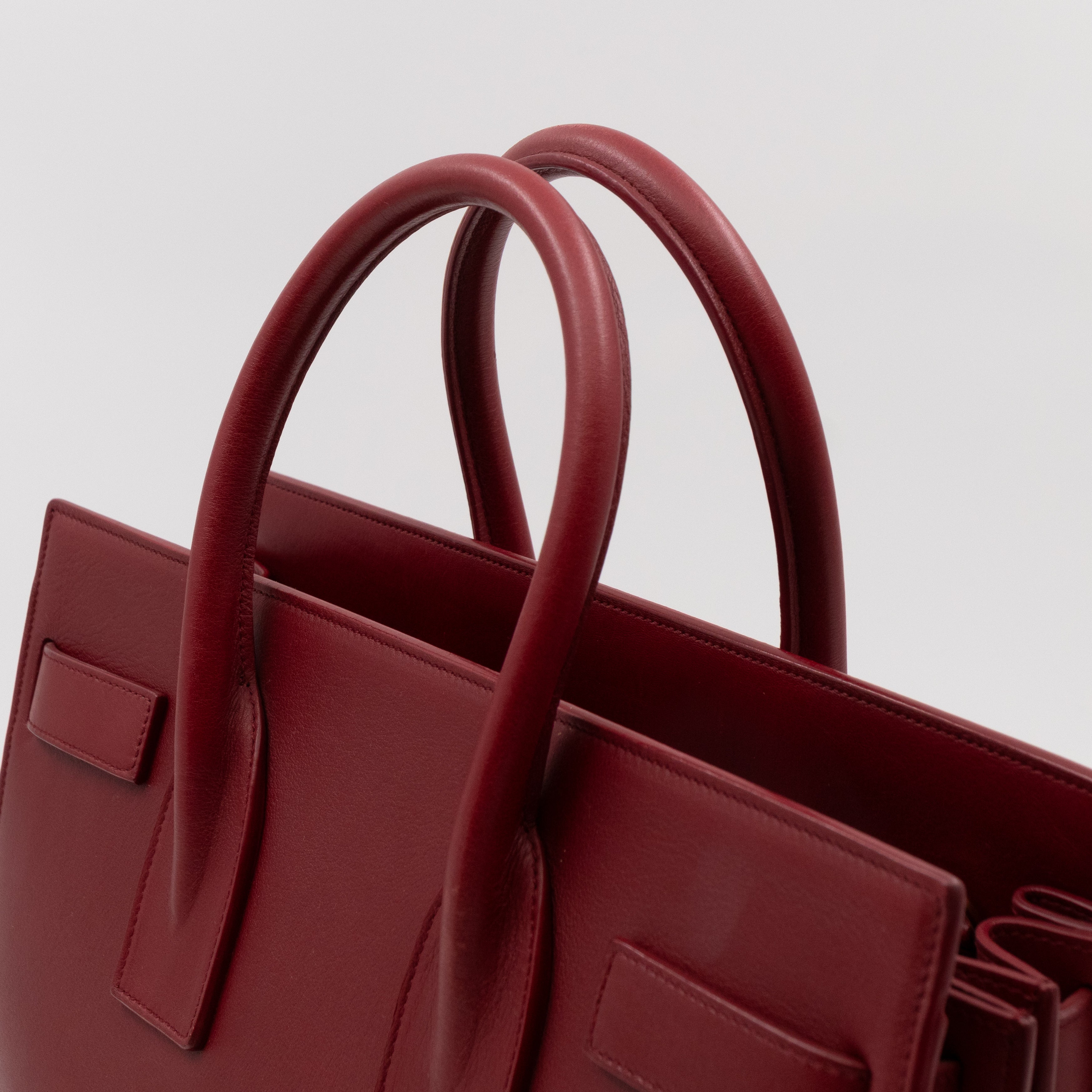 Sac de Jour Small Dark Red Leather