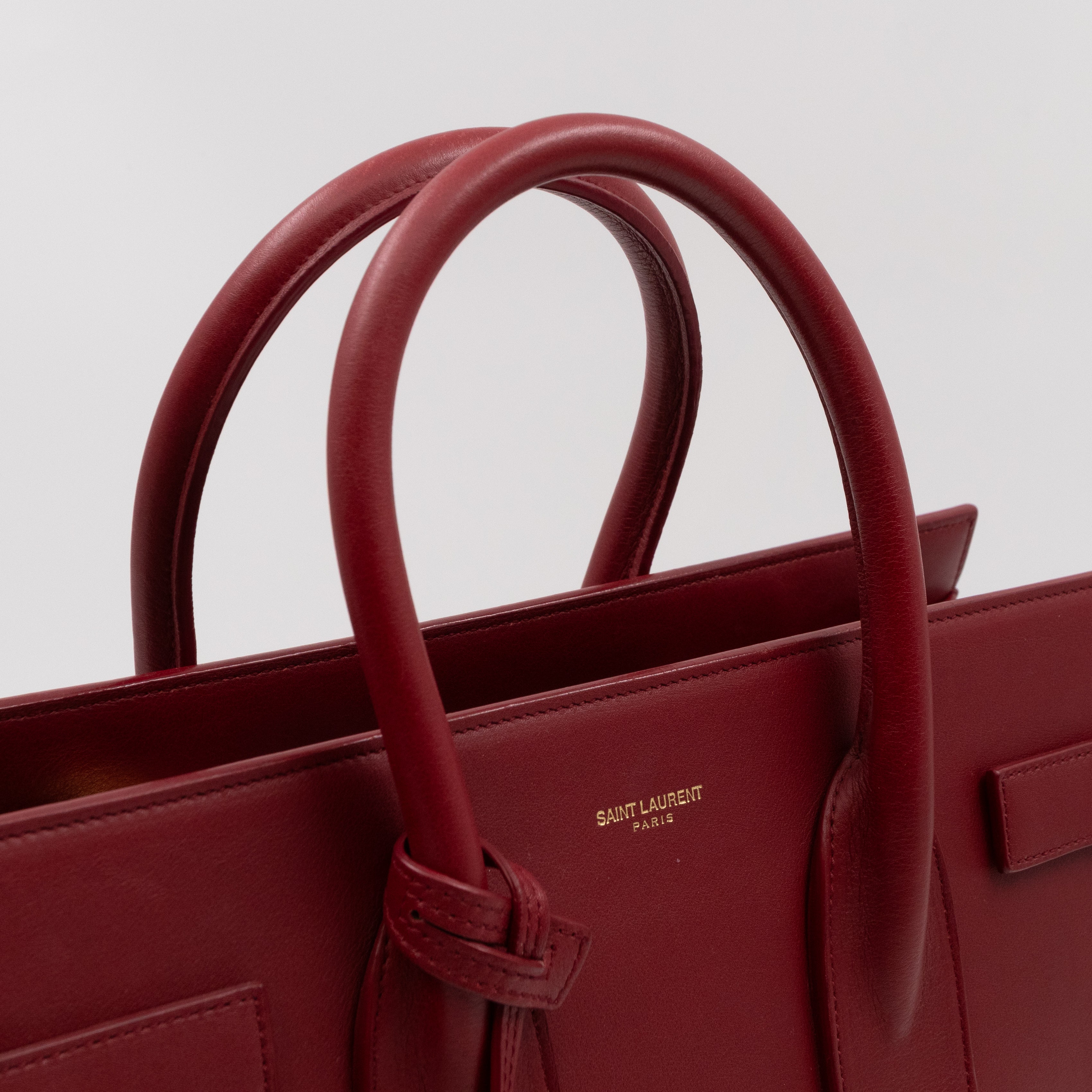 Sac de Jour Small Dark Red Leather