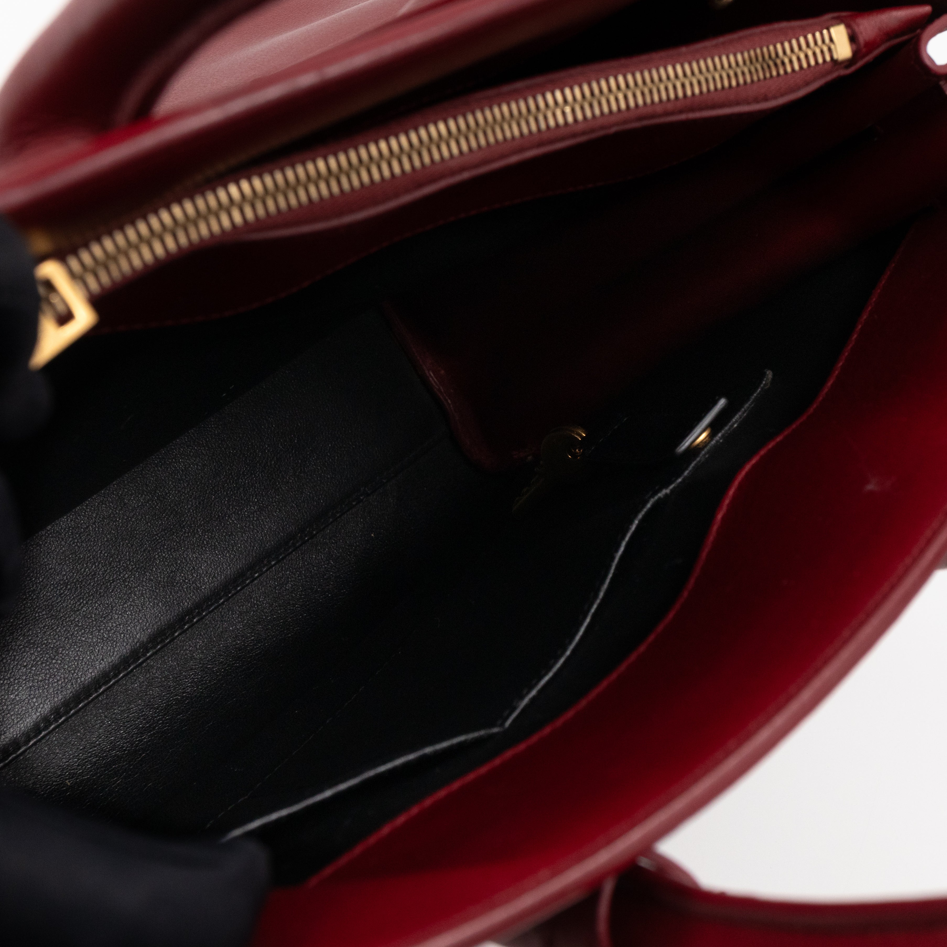 Sac de Jour Small Dark Red Leather