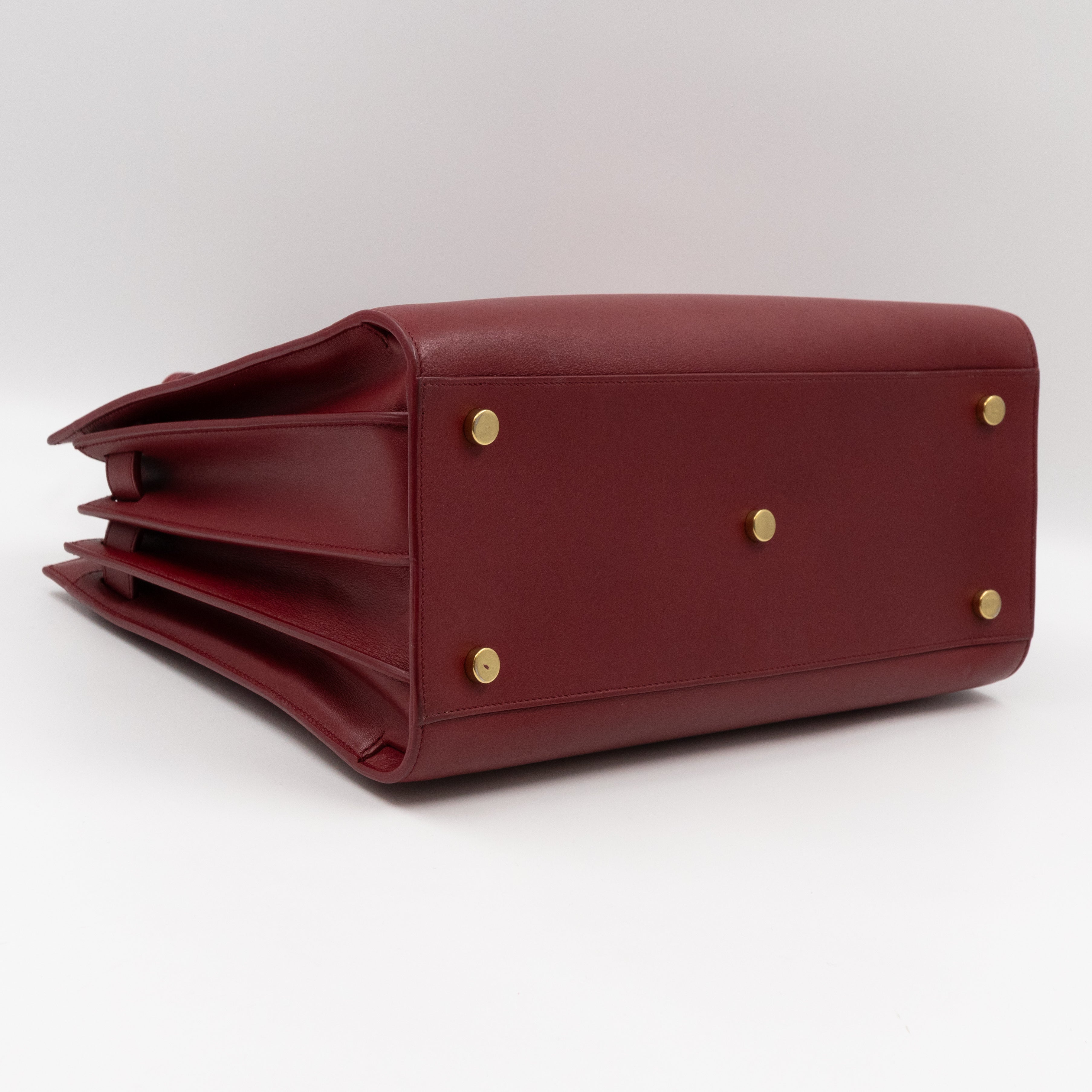 Sac de Jour Small Dark Red Leather