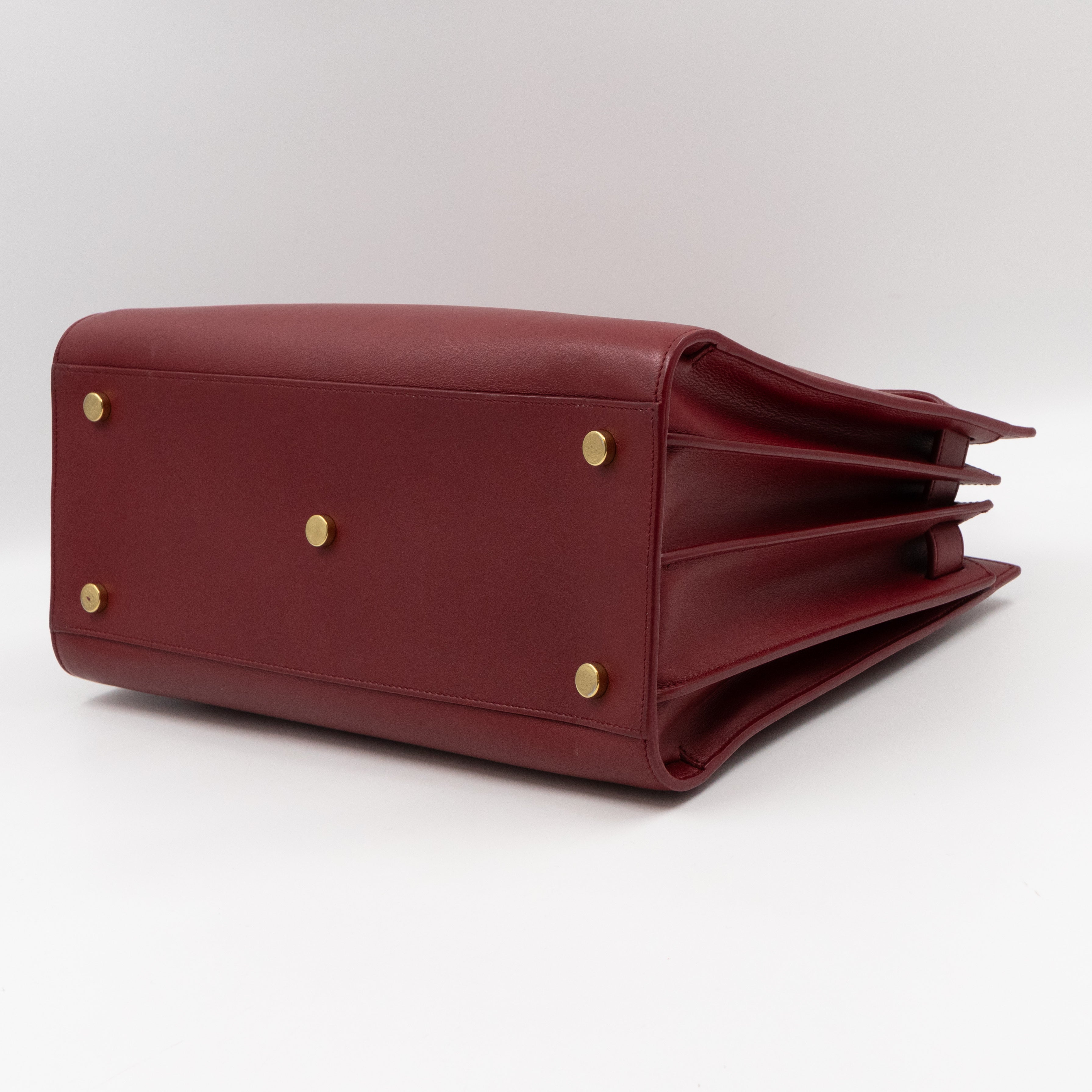 Sac de Jour Small Dark Red Leather