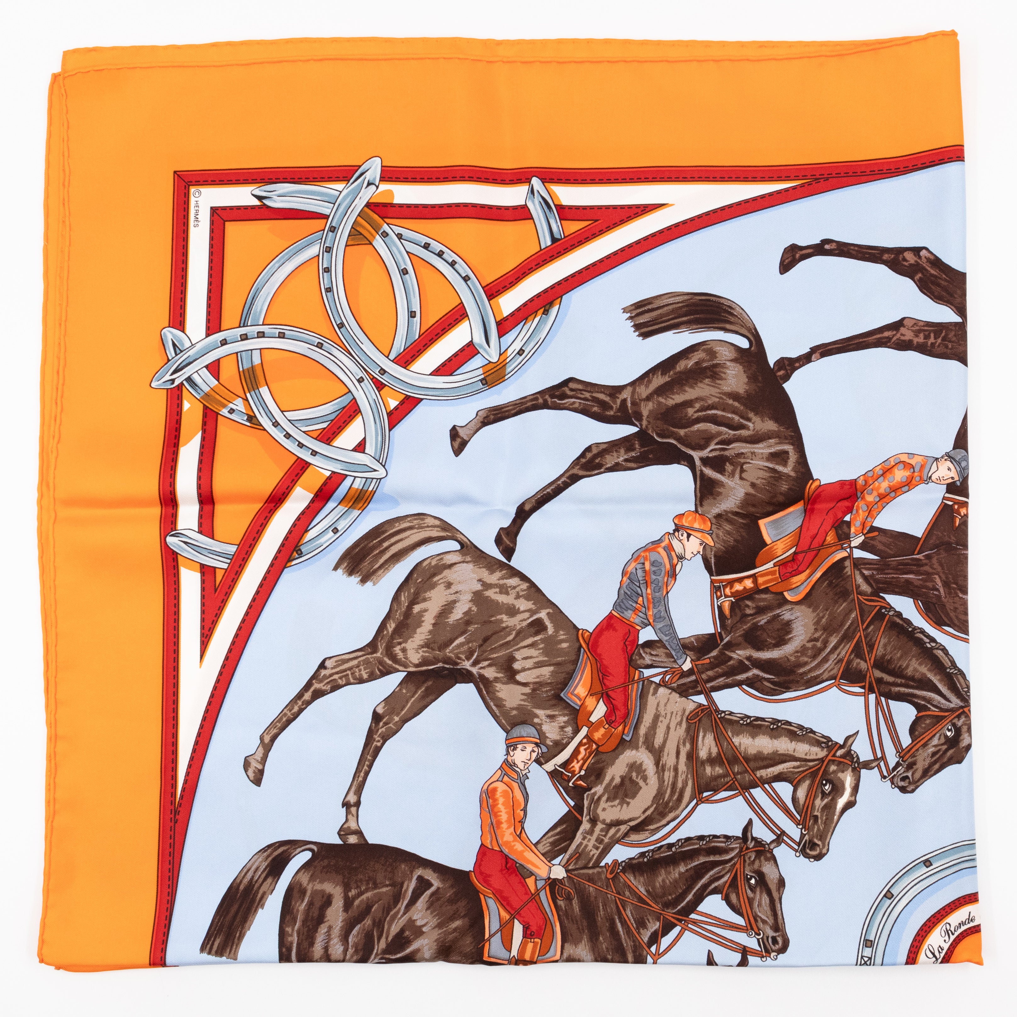 Silk Scarf 90 Ronde Des Jockeys