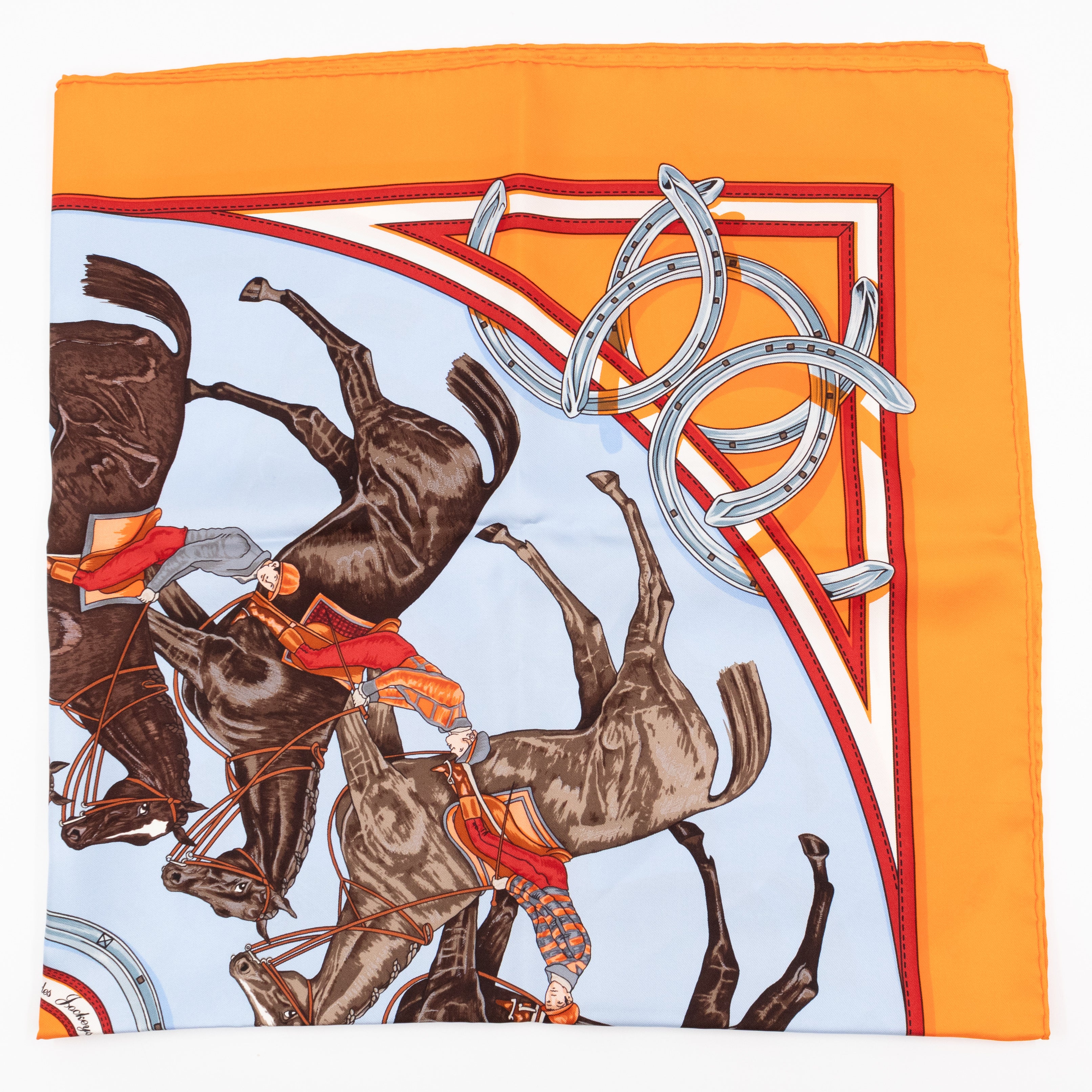 Silk Scarf 90 Ronde Des Jockeys