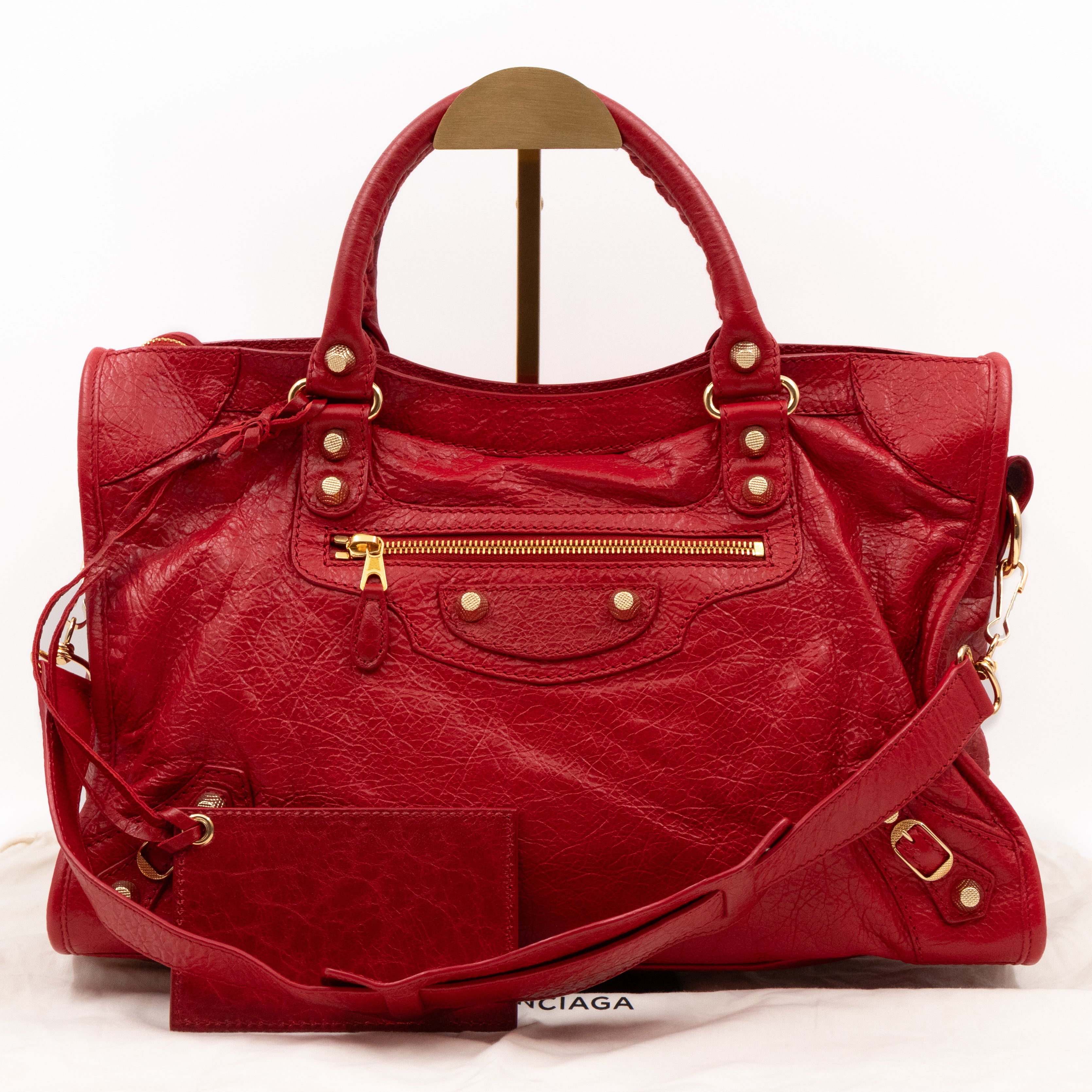 City Giant 12 Red Leather Gold