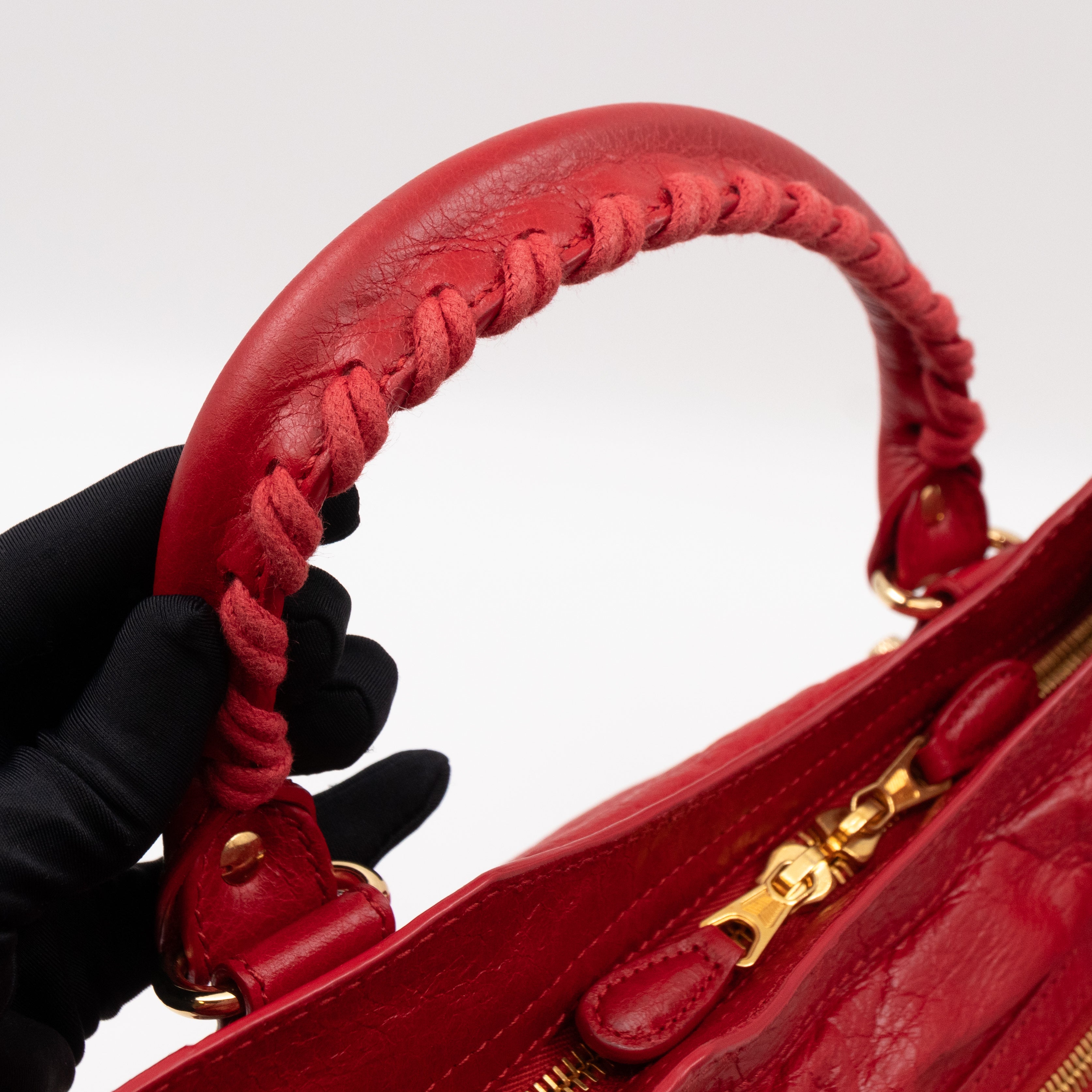 City Giant 12 Red Leather Gold