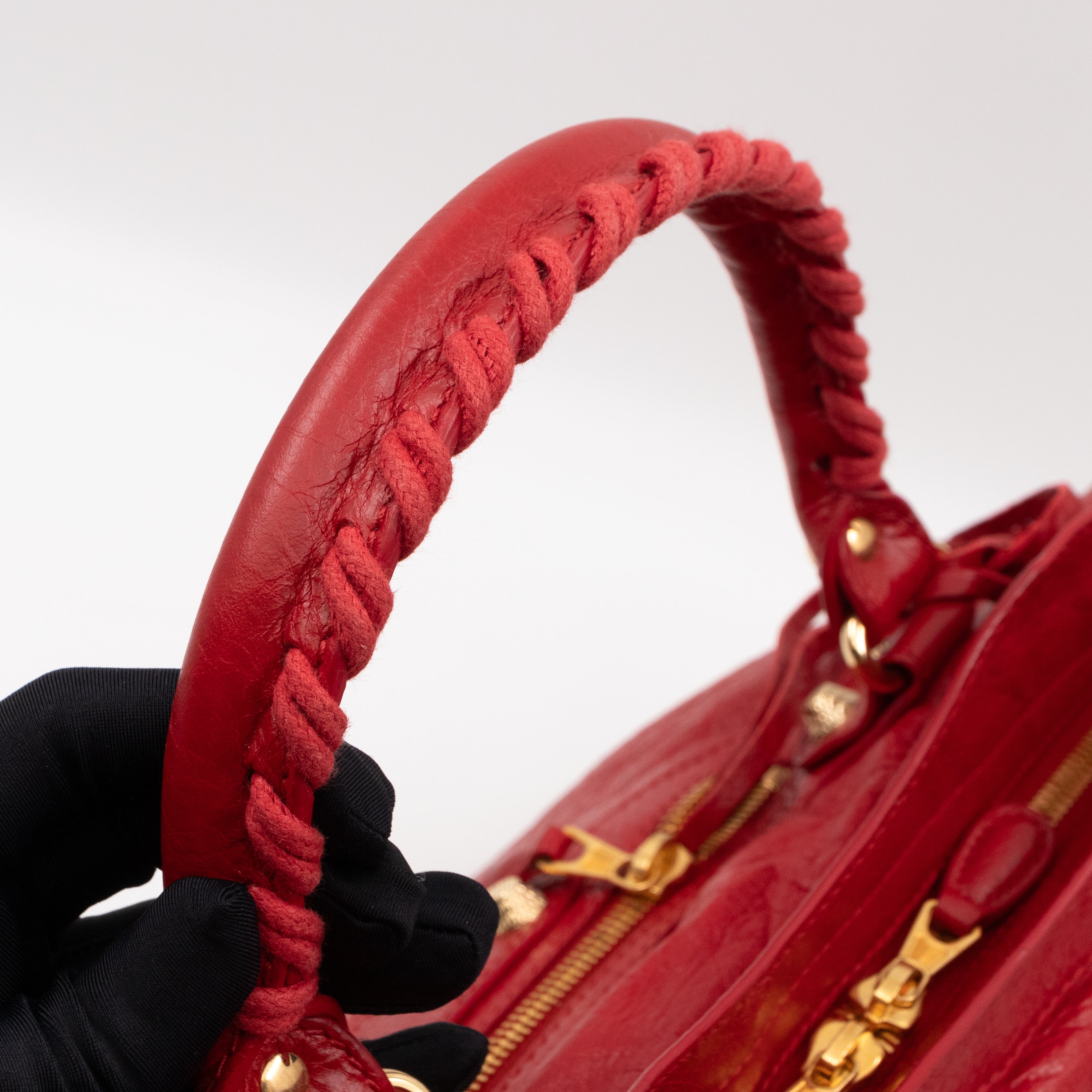City Giant 12 Red Leather Gold