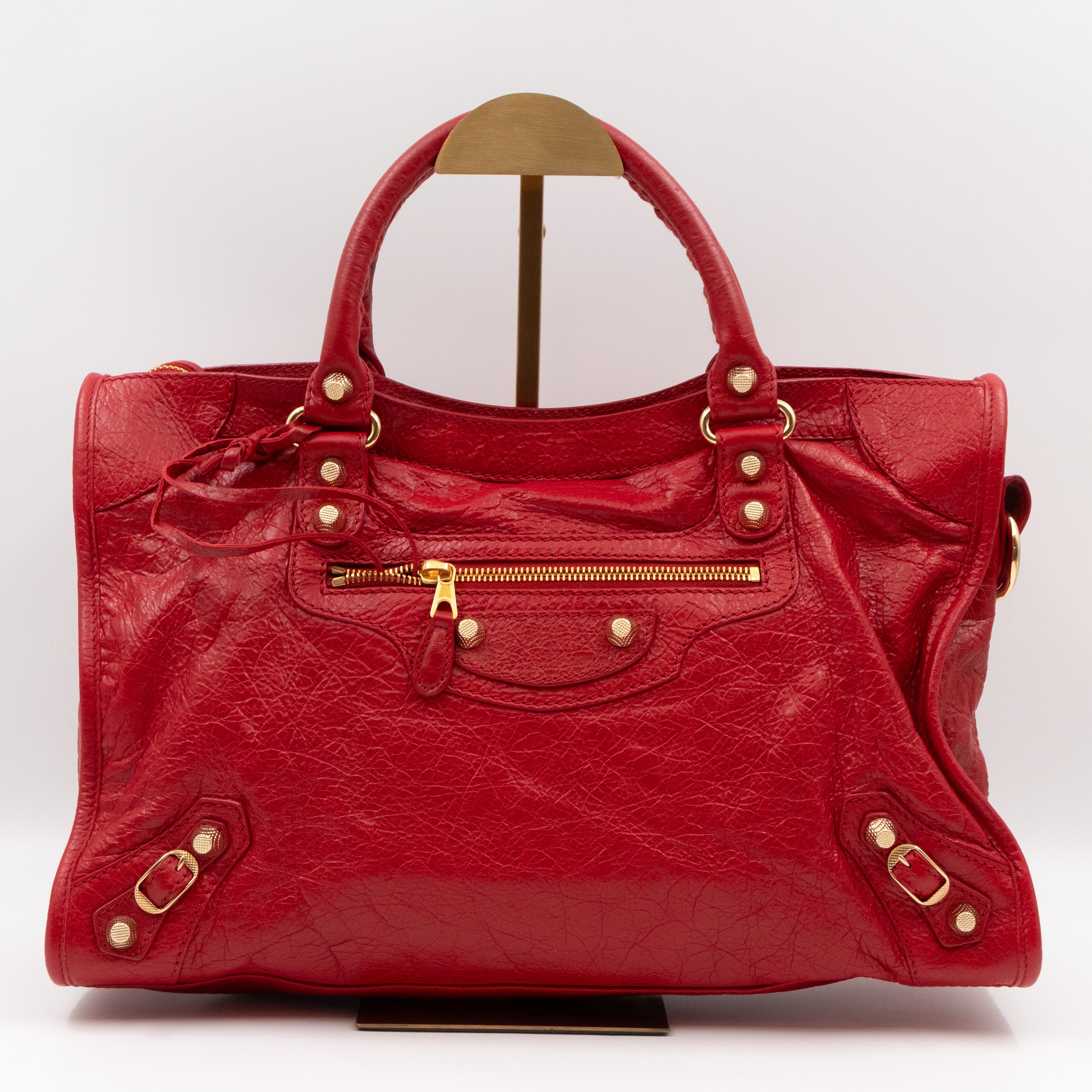 City Giant 12 Red Leather Gold