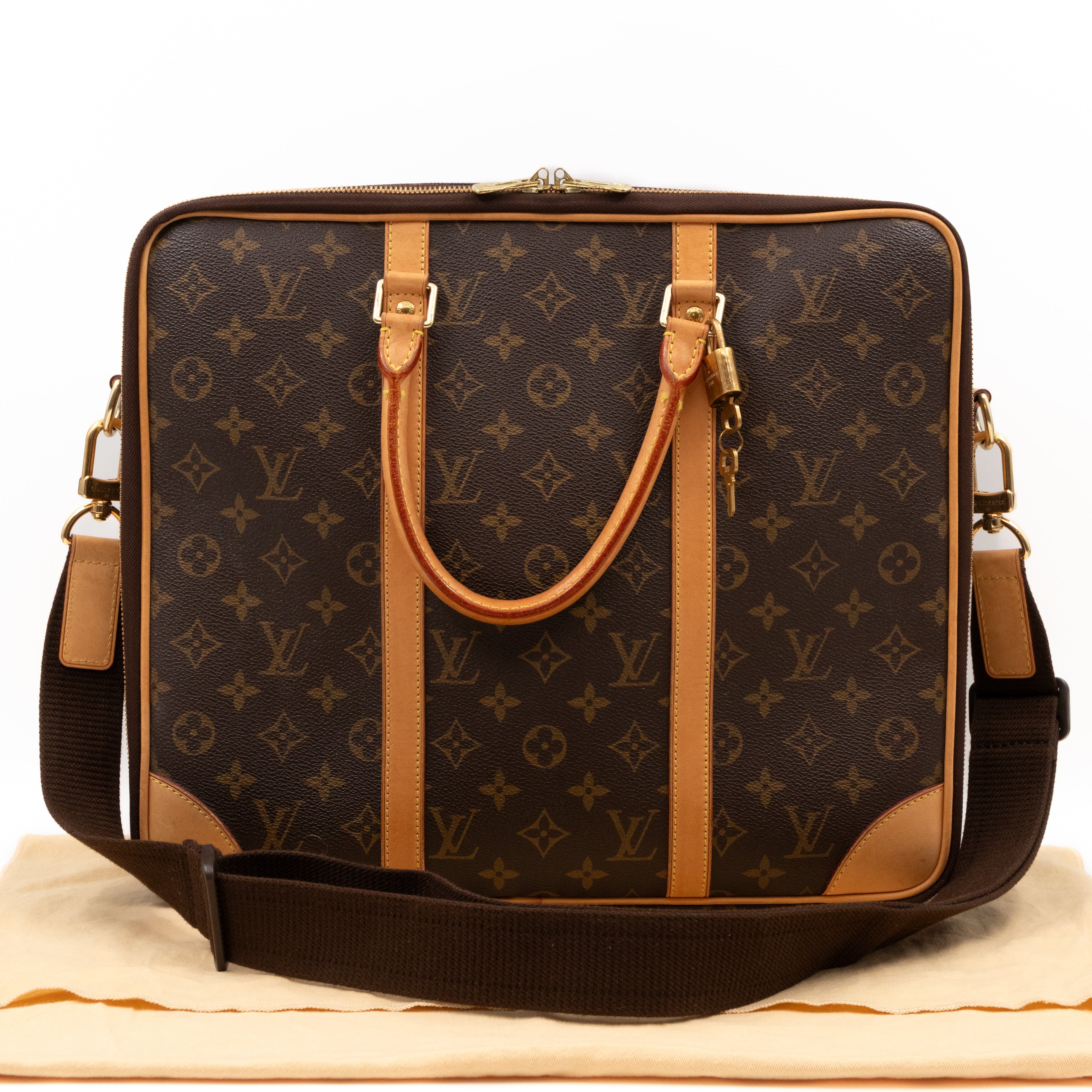 Cupertino Monogram Briefcase