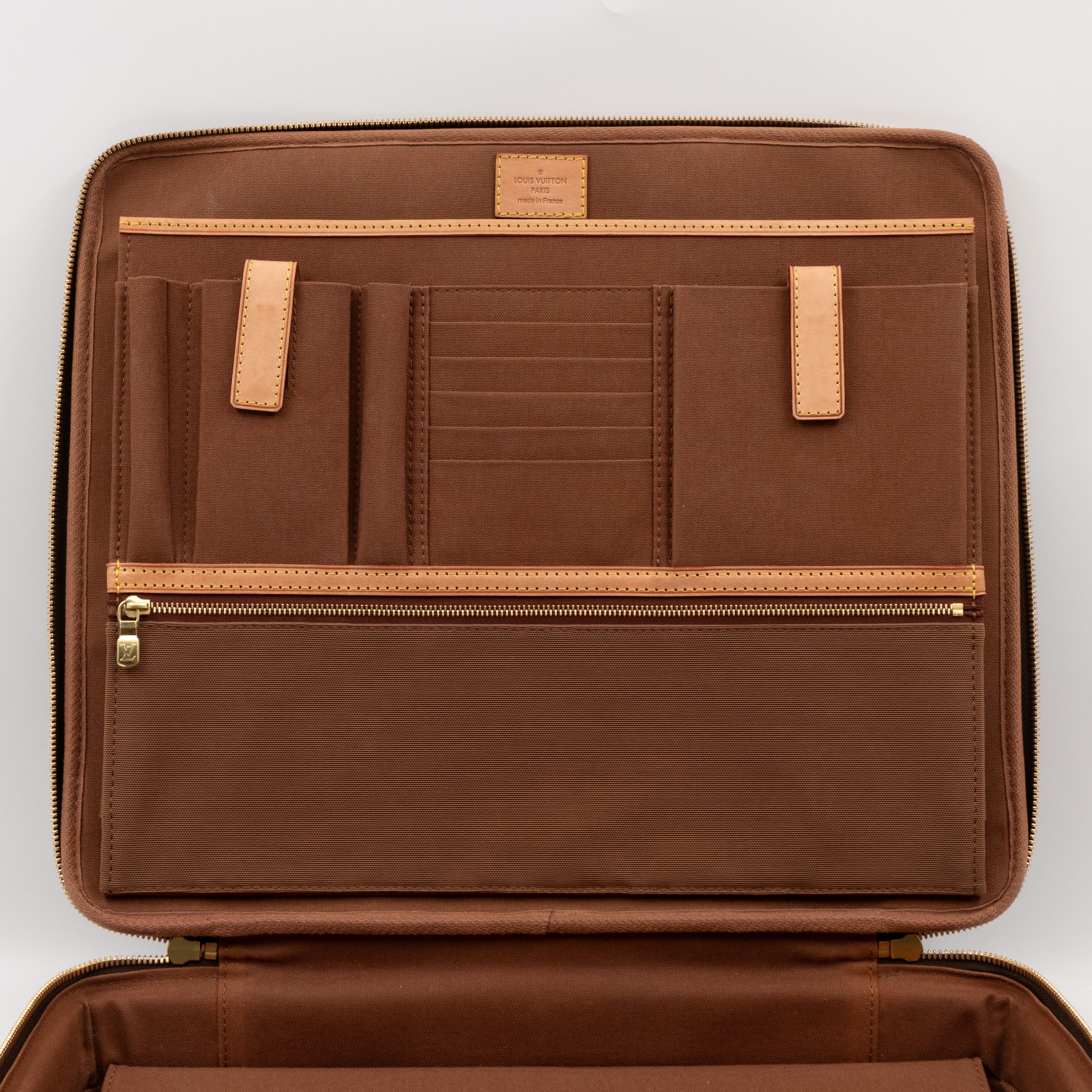 Cupertino Monogram Briefcase