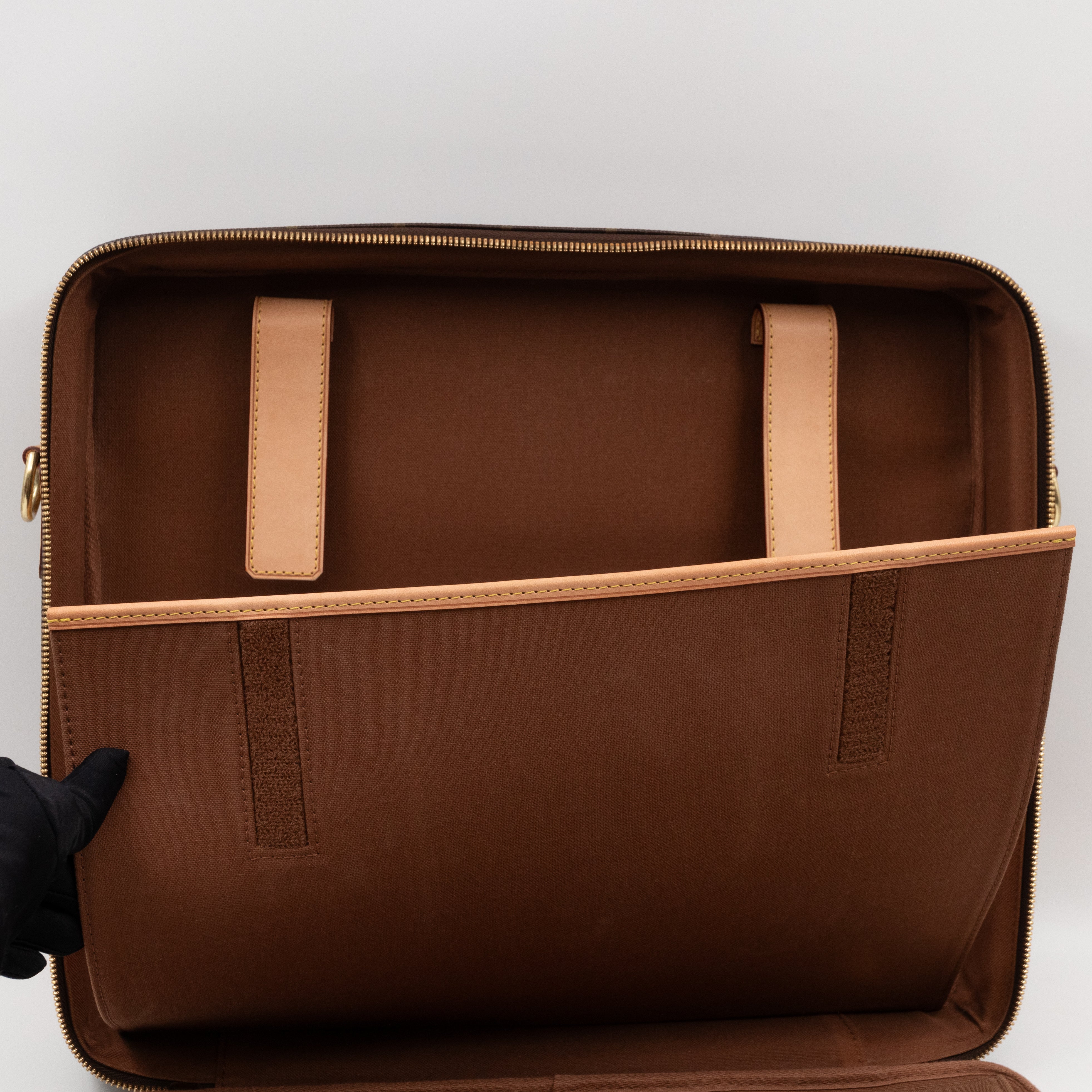 Cupertino Monogram Briefcase