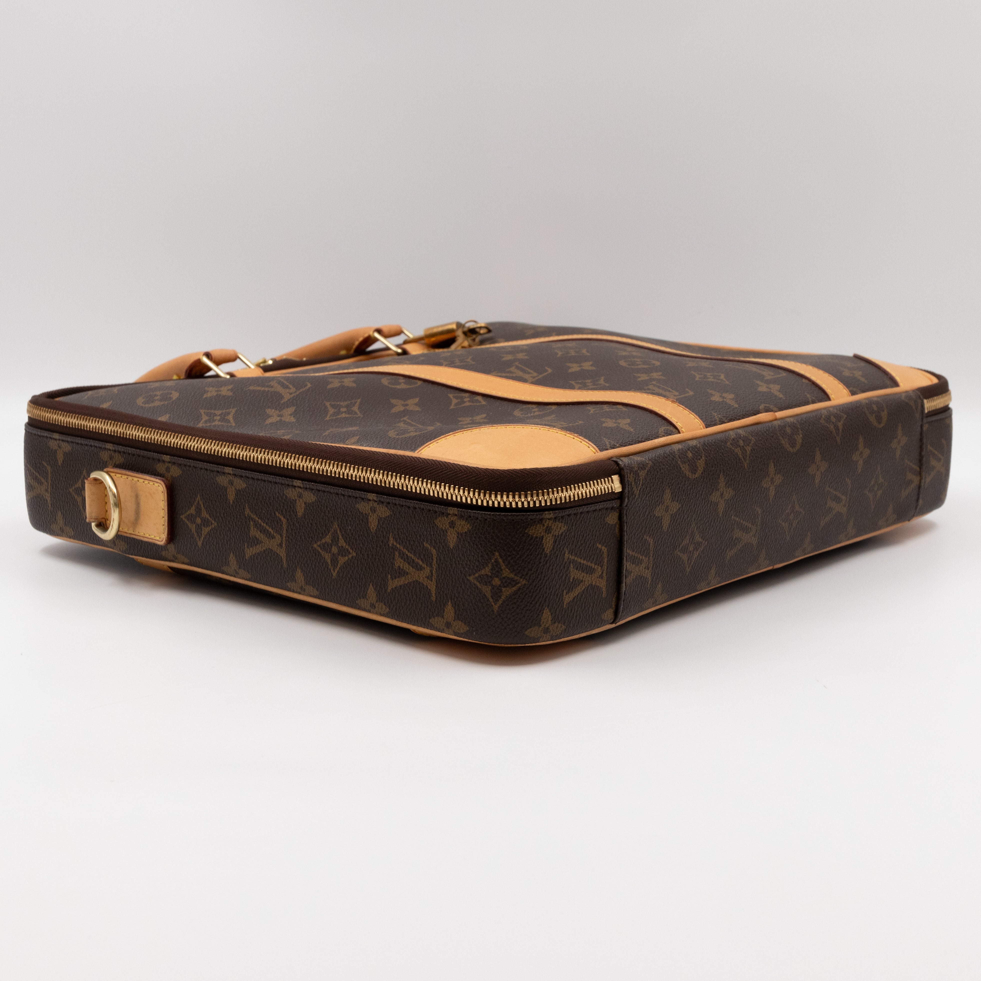 Cupertino Monogram Briefcase