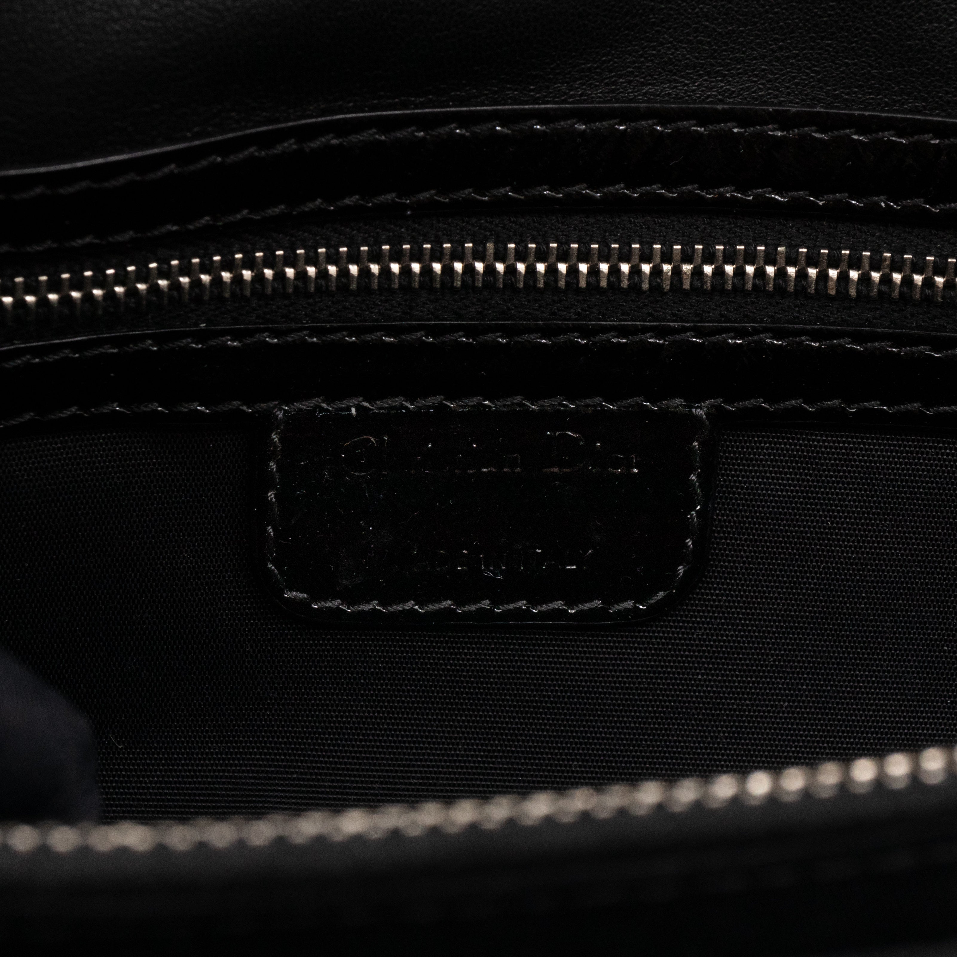 Rendezvous Flap Bag Cannage Quilted Black Patent Leather