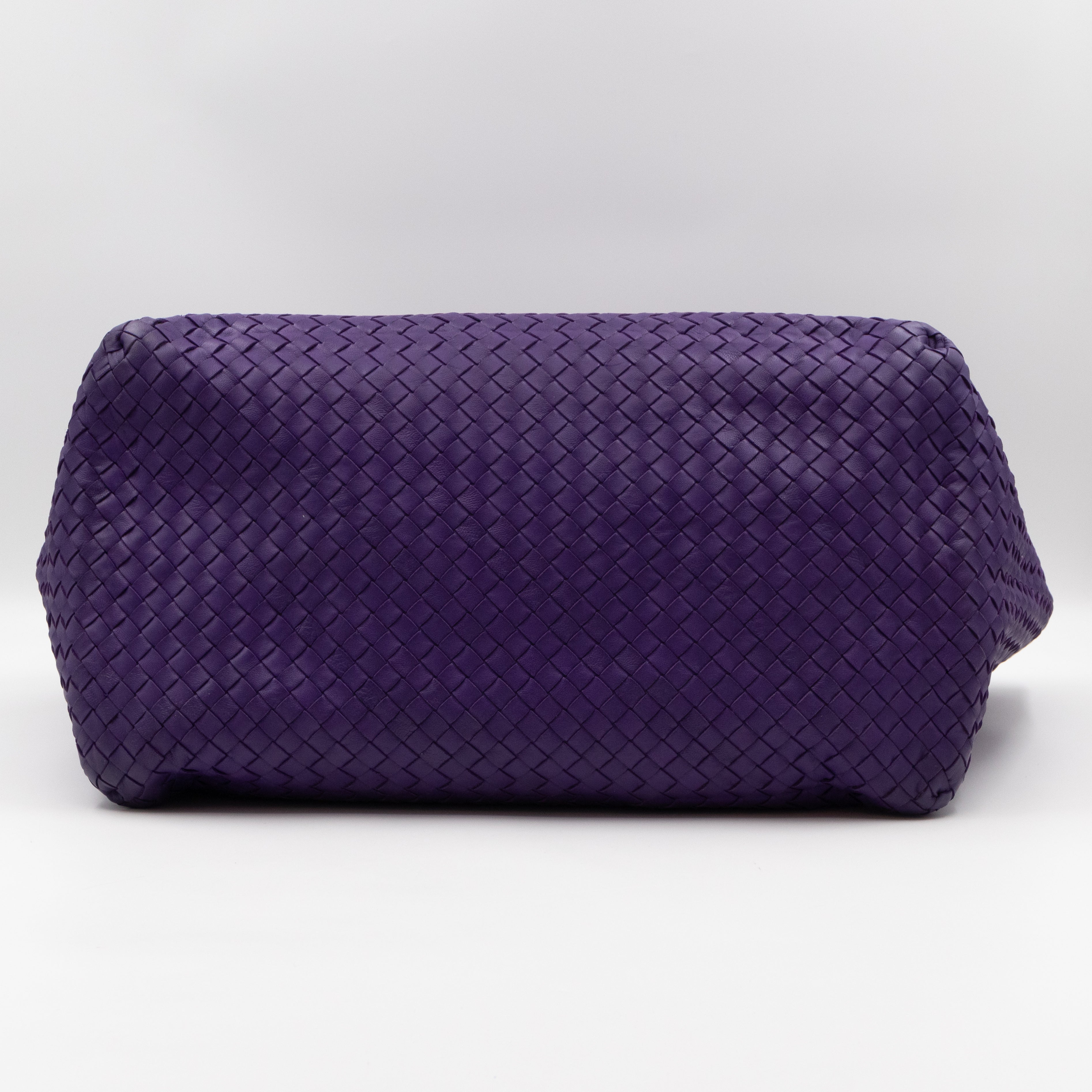 Large Cabat Tote Intrecciato Purple Leather