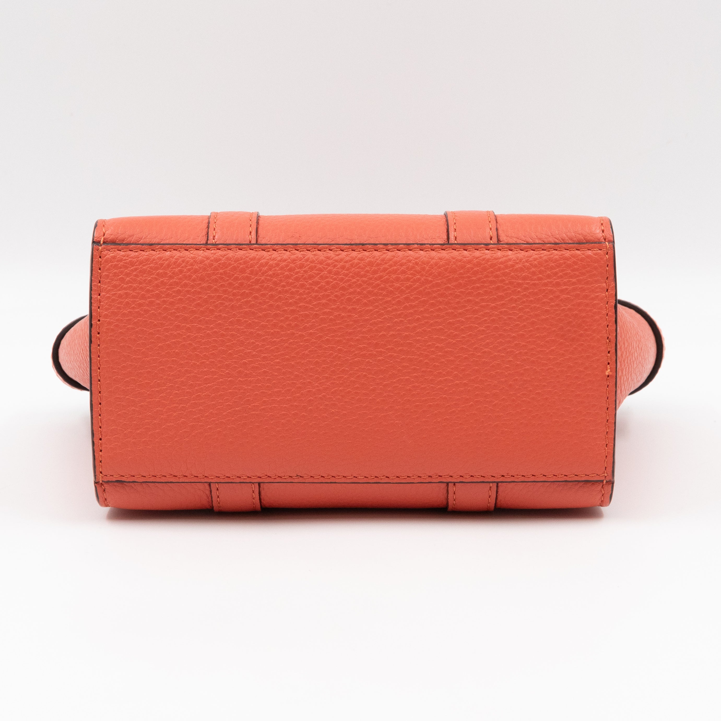 Micro Zipped Bayswater Coral Rose Leather