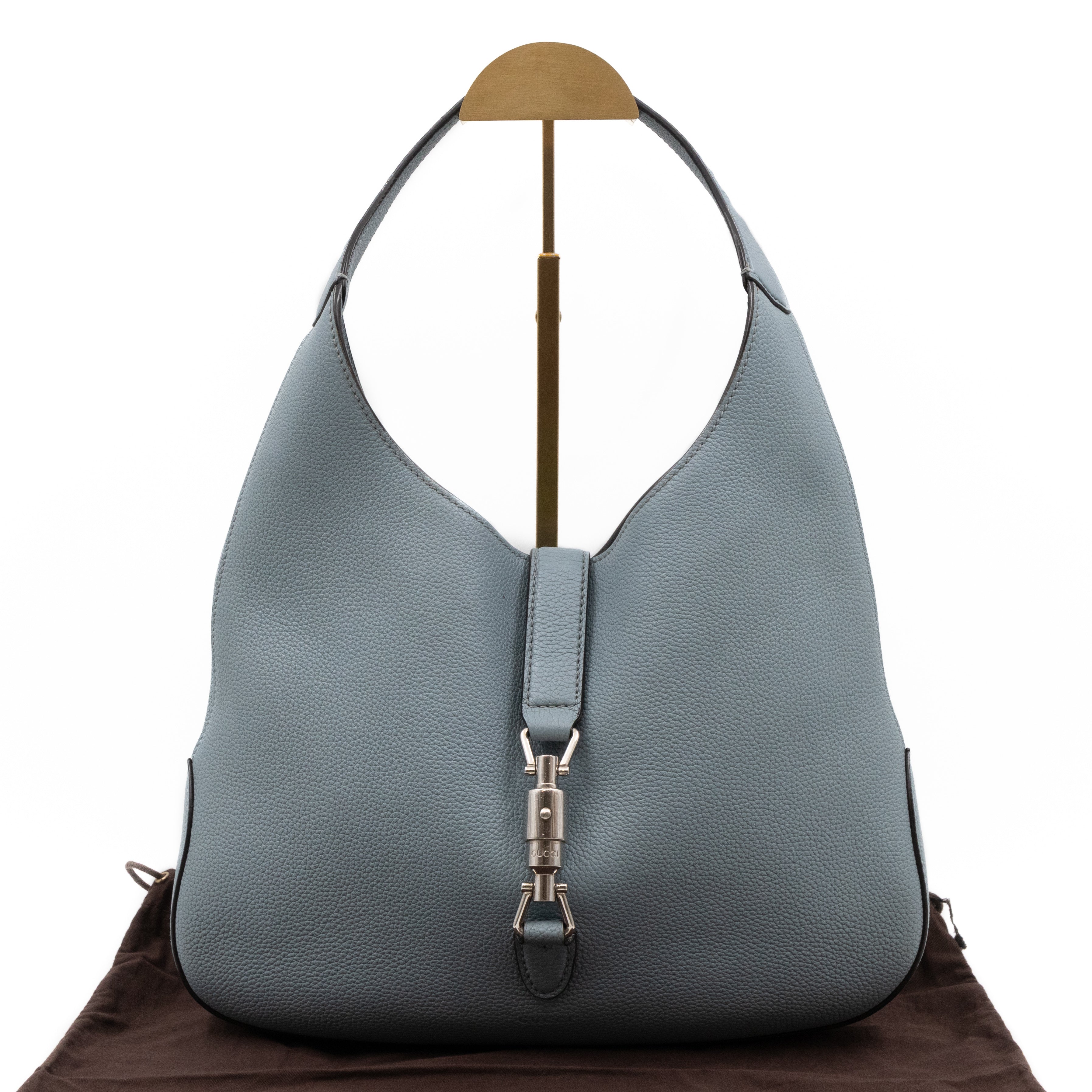 Jackie Hobo Bag Smoke Grey Leather