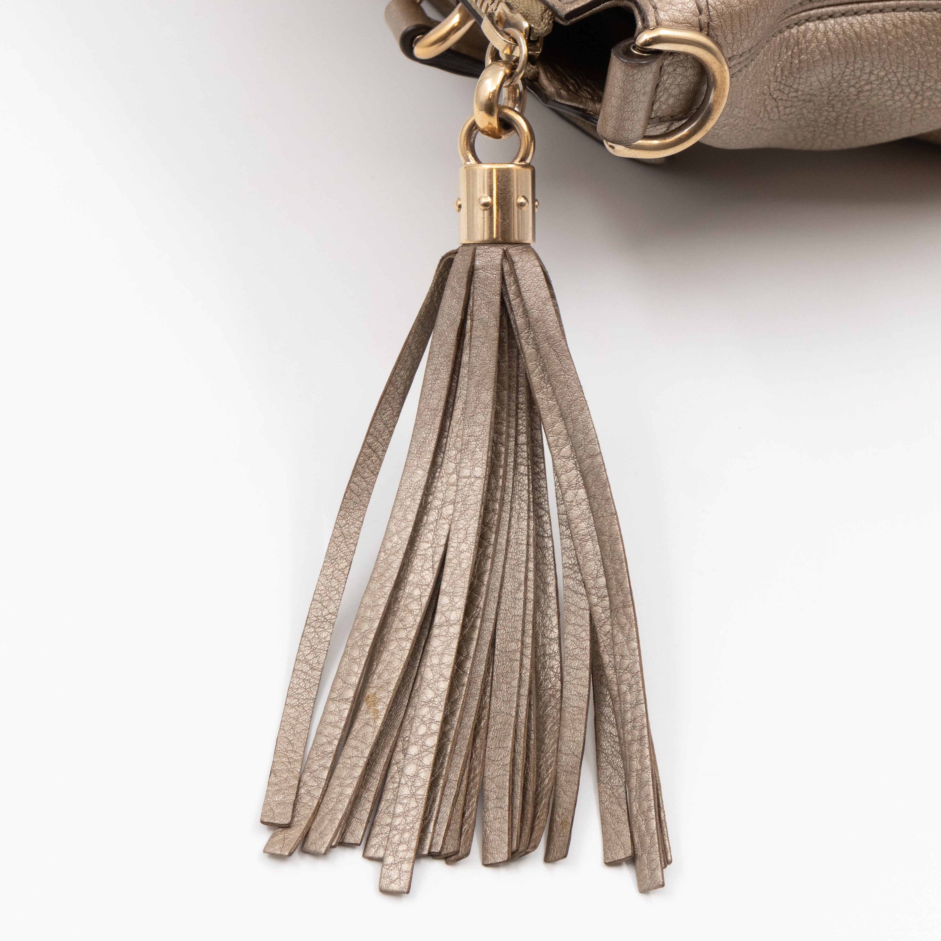 Soho Two Way Shoulder Bag Champagne Leather