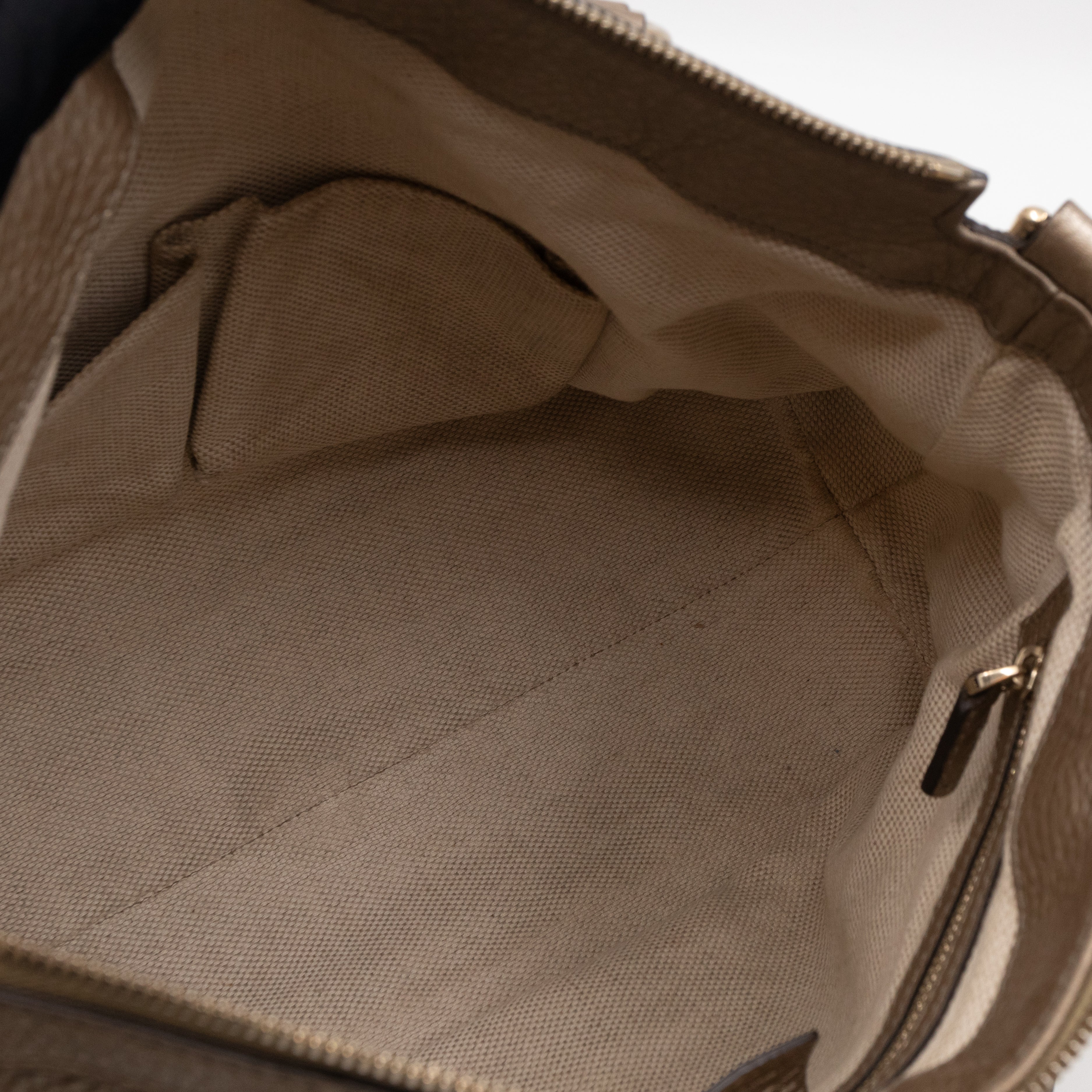 Soho Two Way Shoulder Bag Champagne Leather