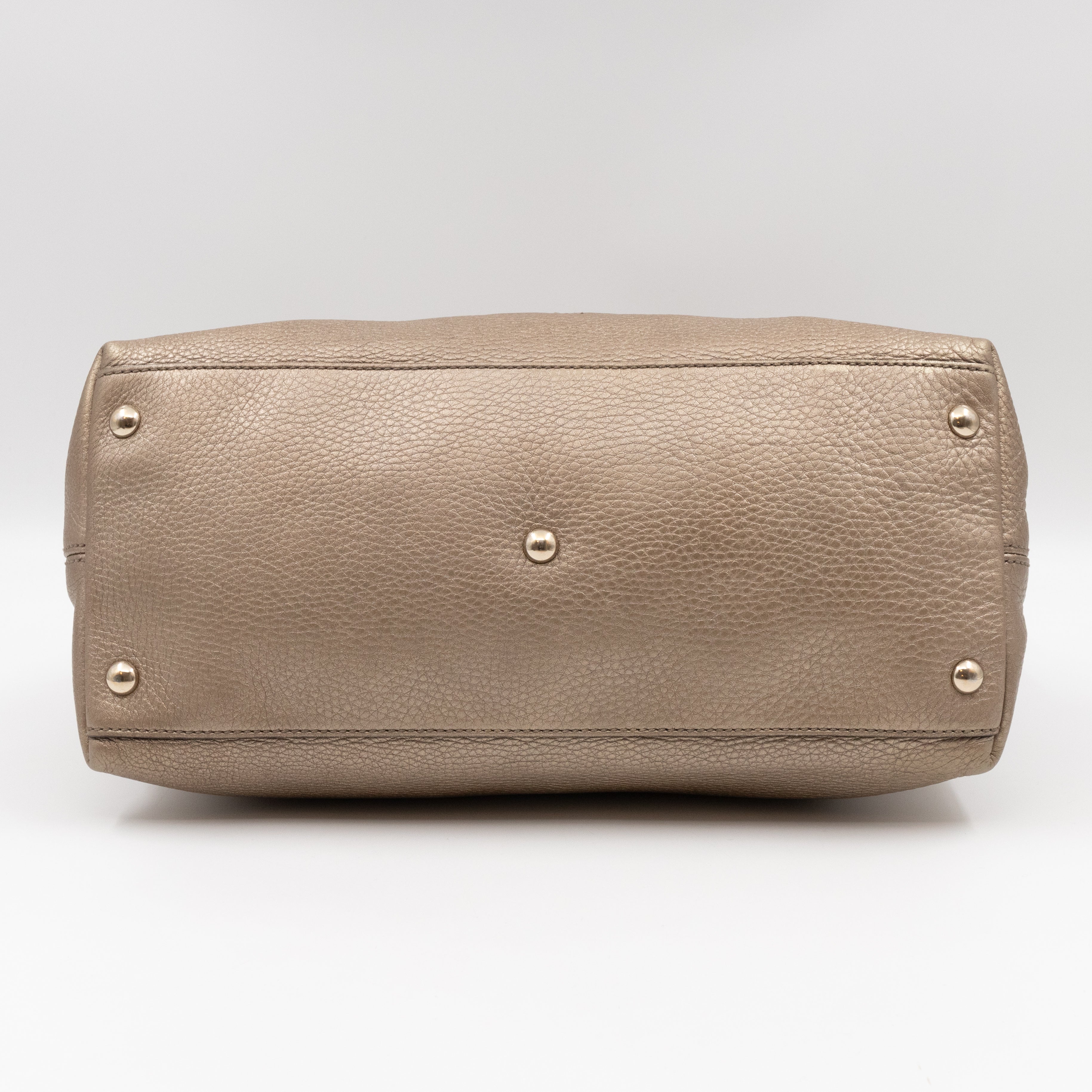 Soho Two Way Shoulder Bag Champagne Leather