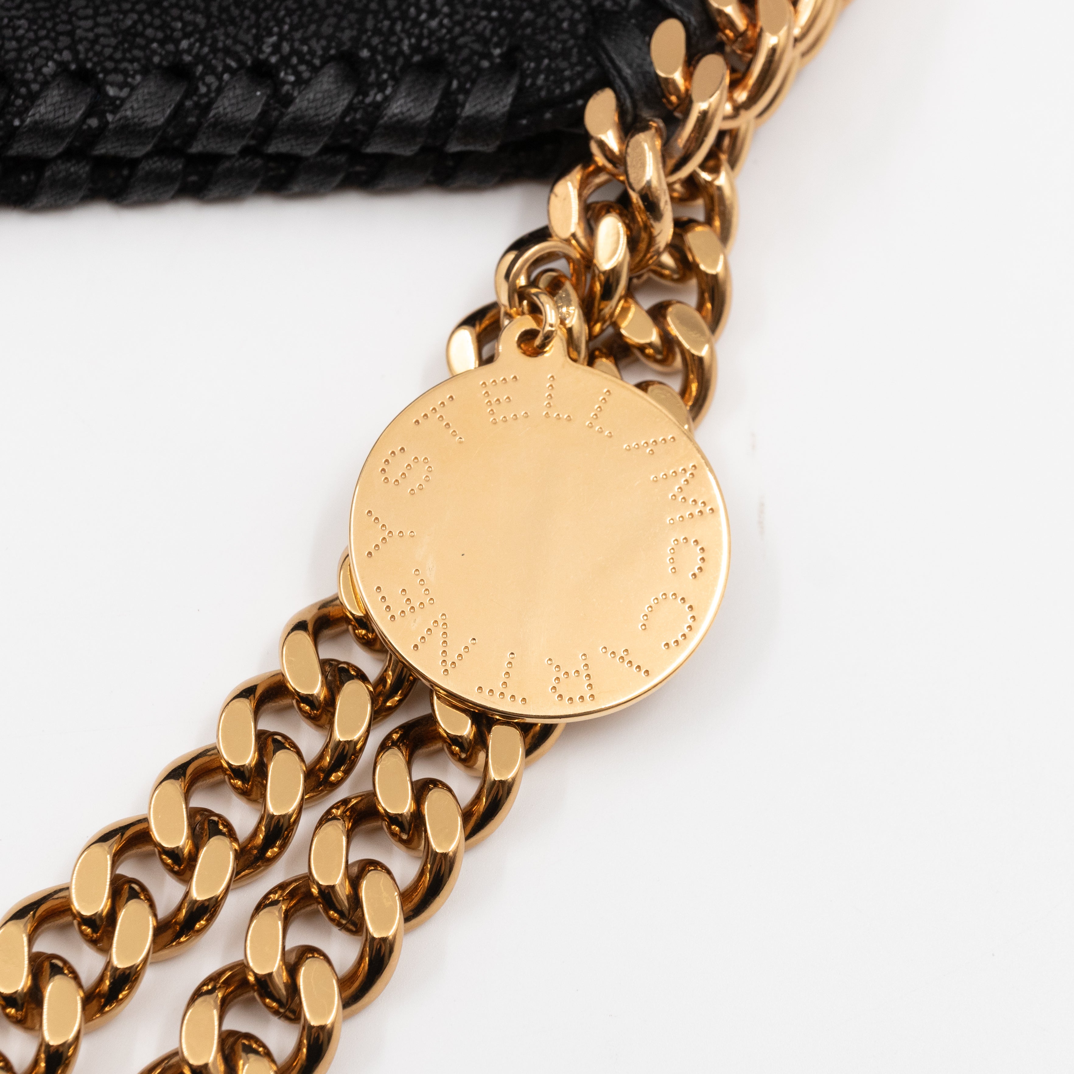 Falabella Tote Black Blue Gold