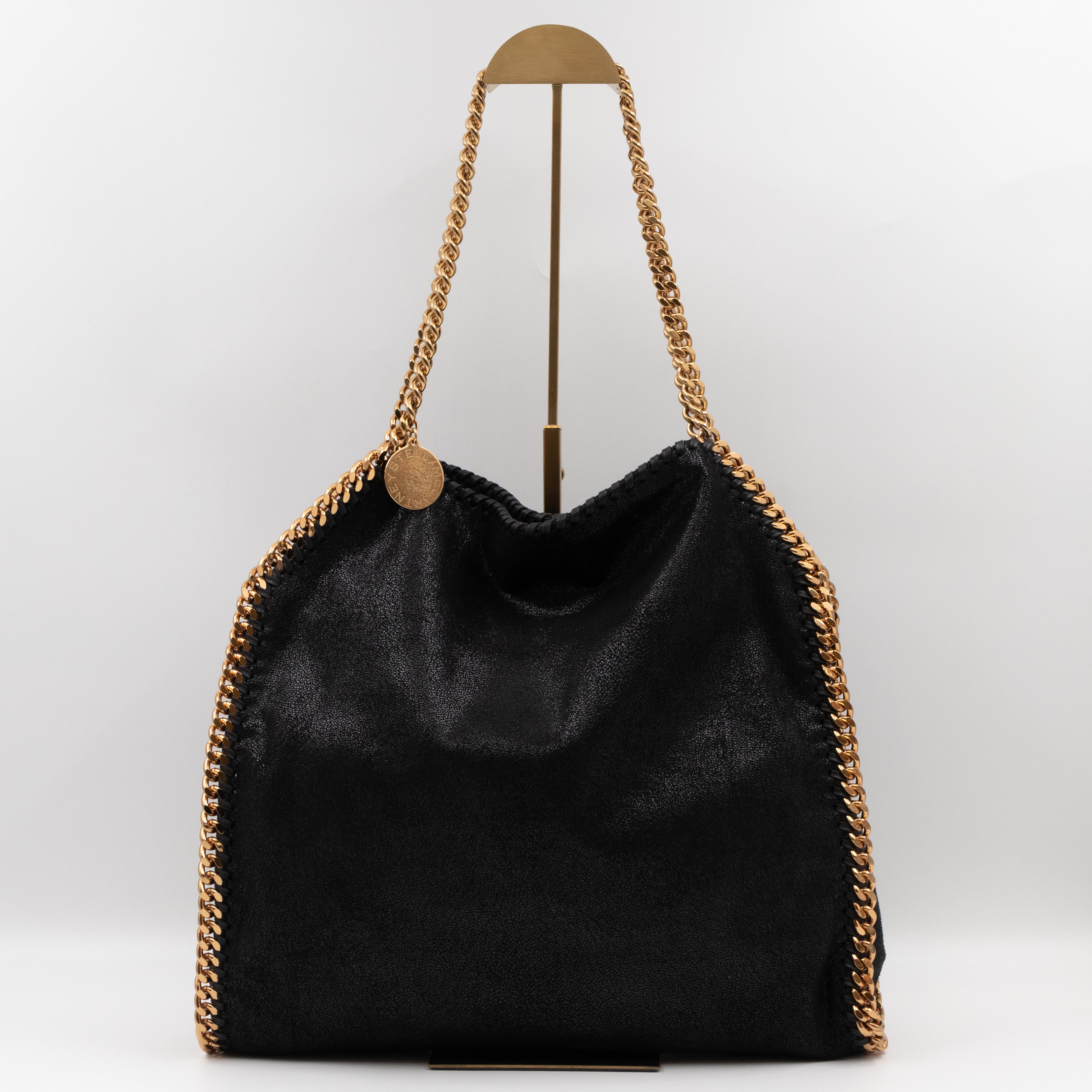 Falabella Tote Black Blue Gold