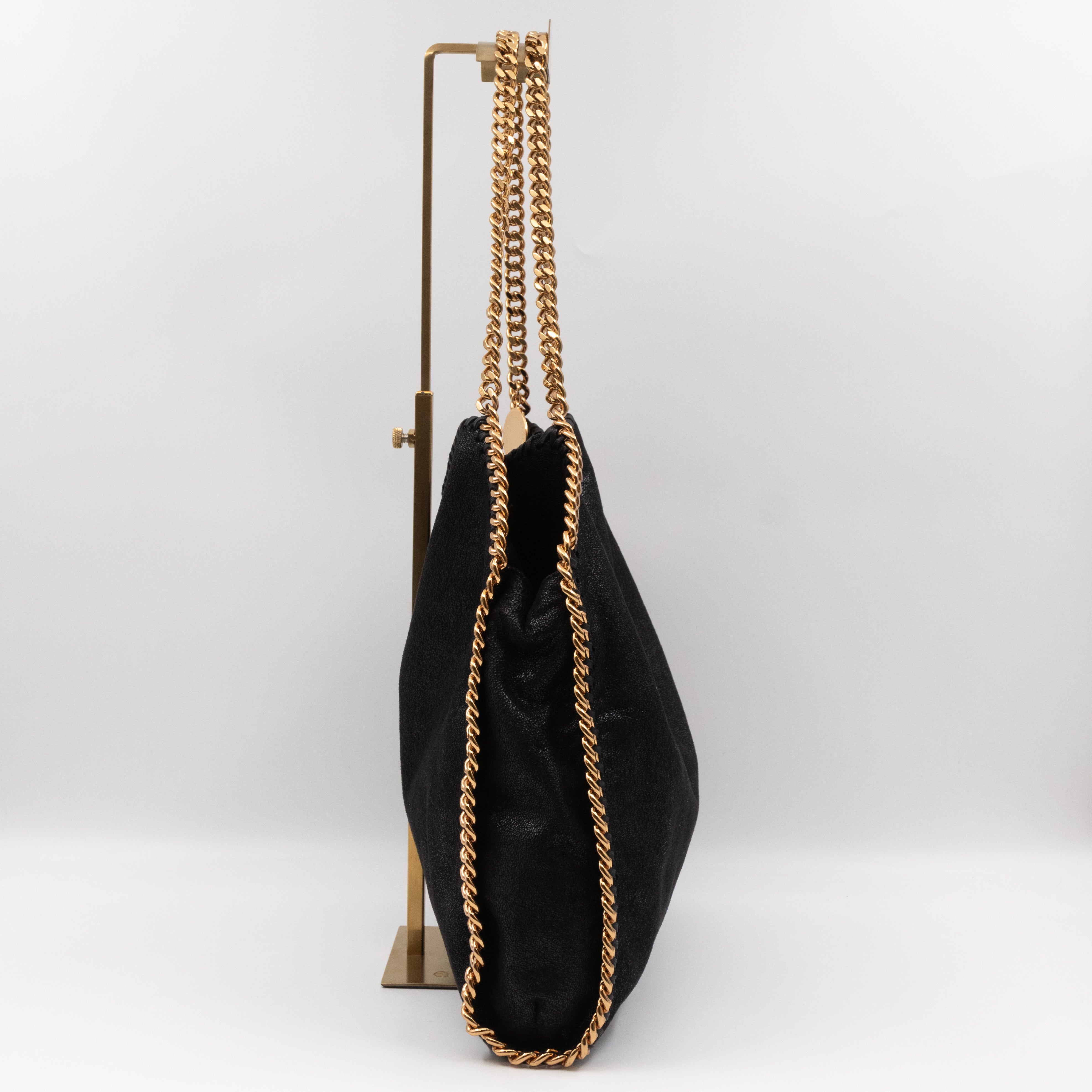Falabella Tote Black Blue Gold