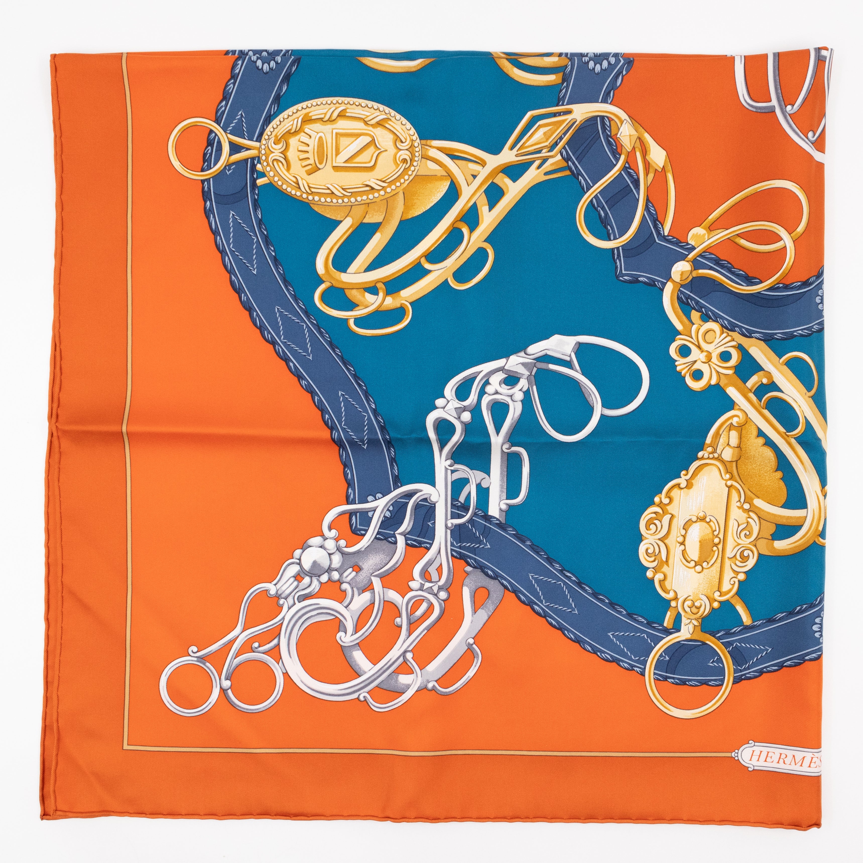 Silk Scarf 90 Profile Selleriere Orange