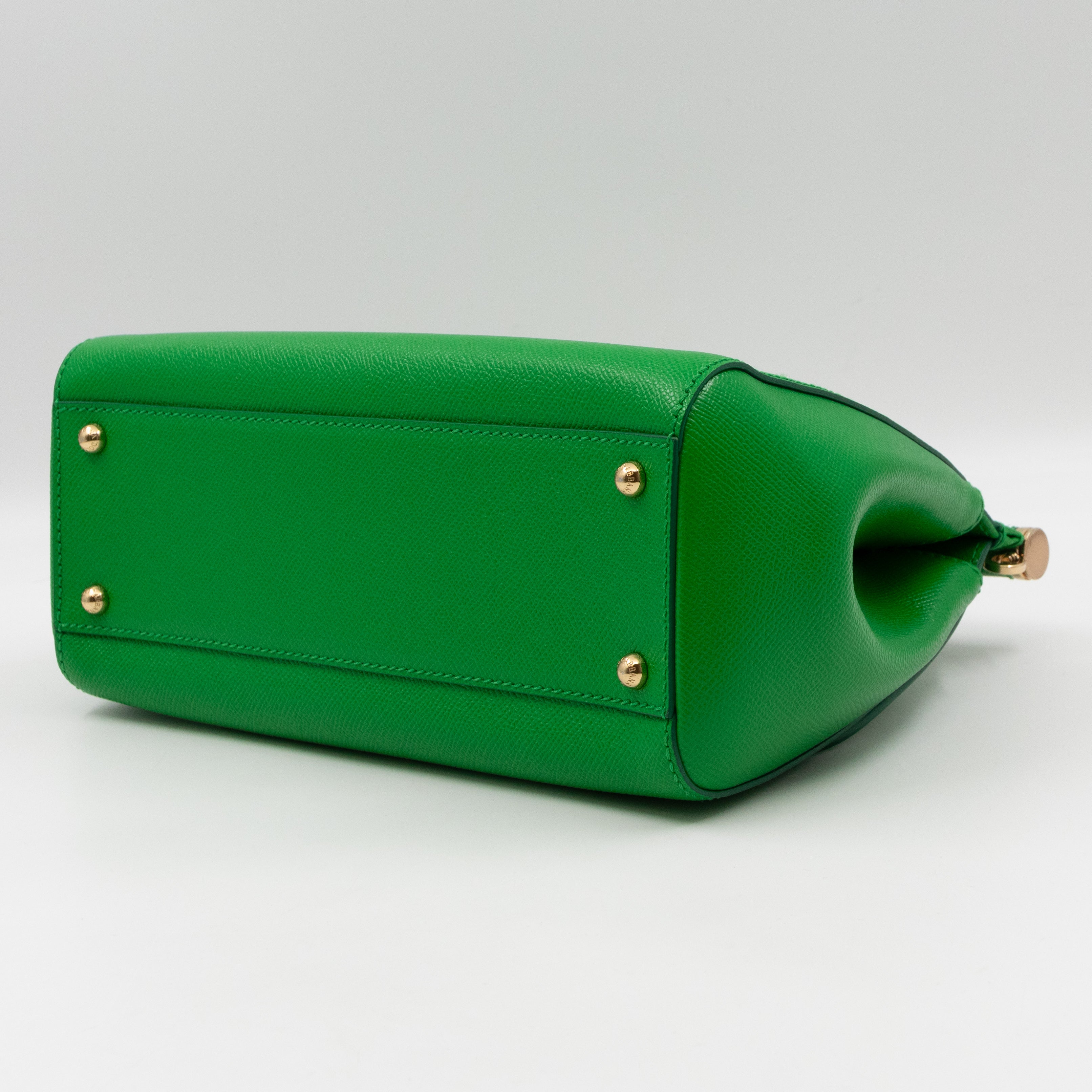 Sicily Medium Dauphine Leather Green