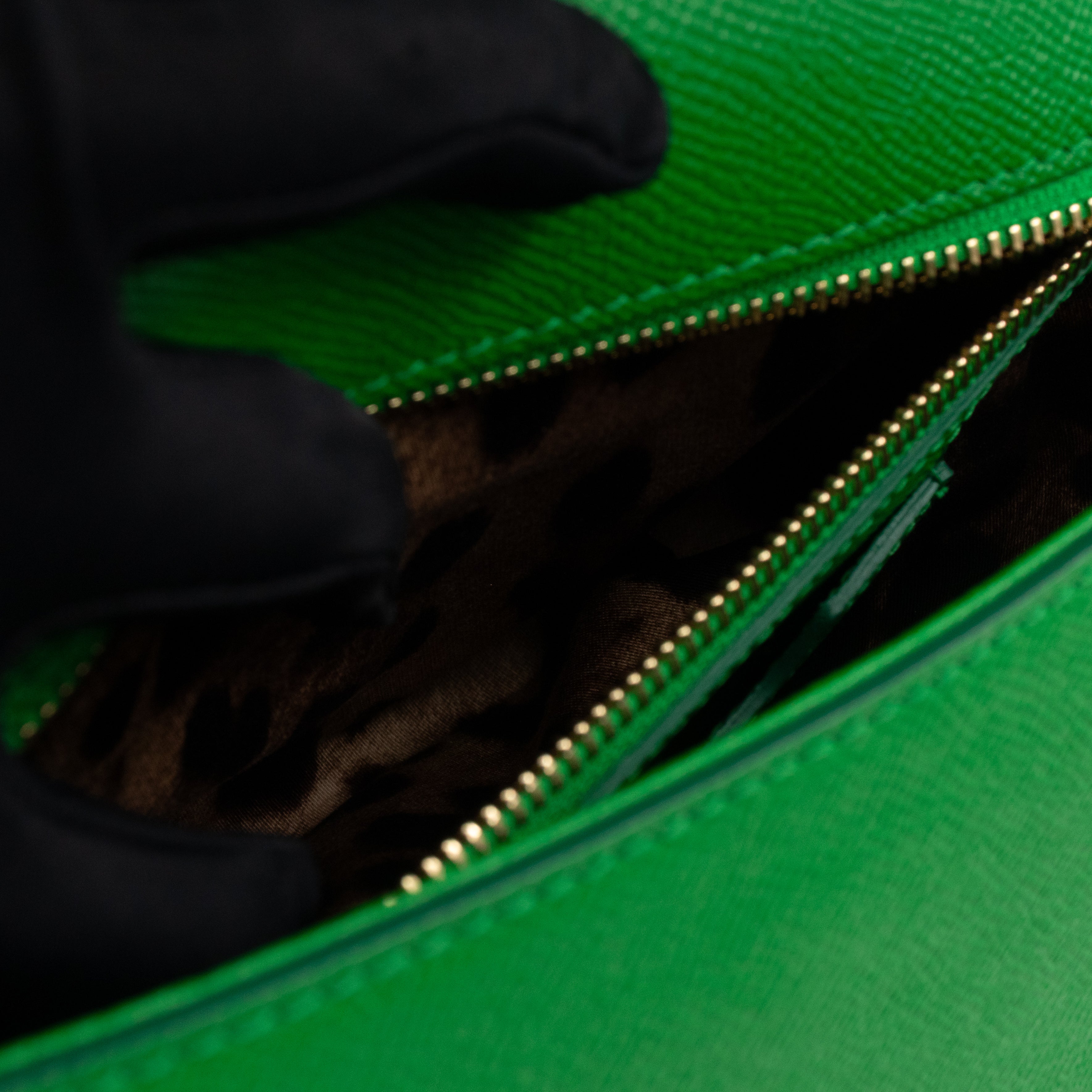 Sicily Medium Dauphine Leather Green