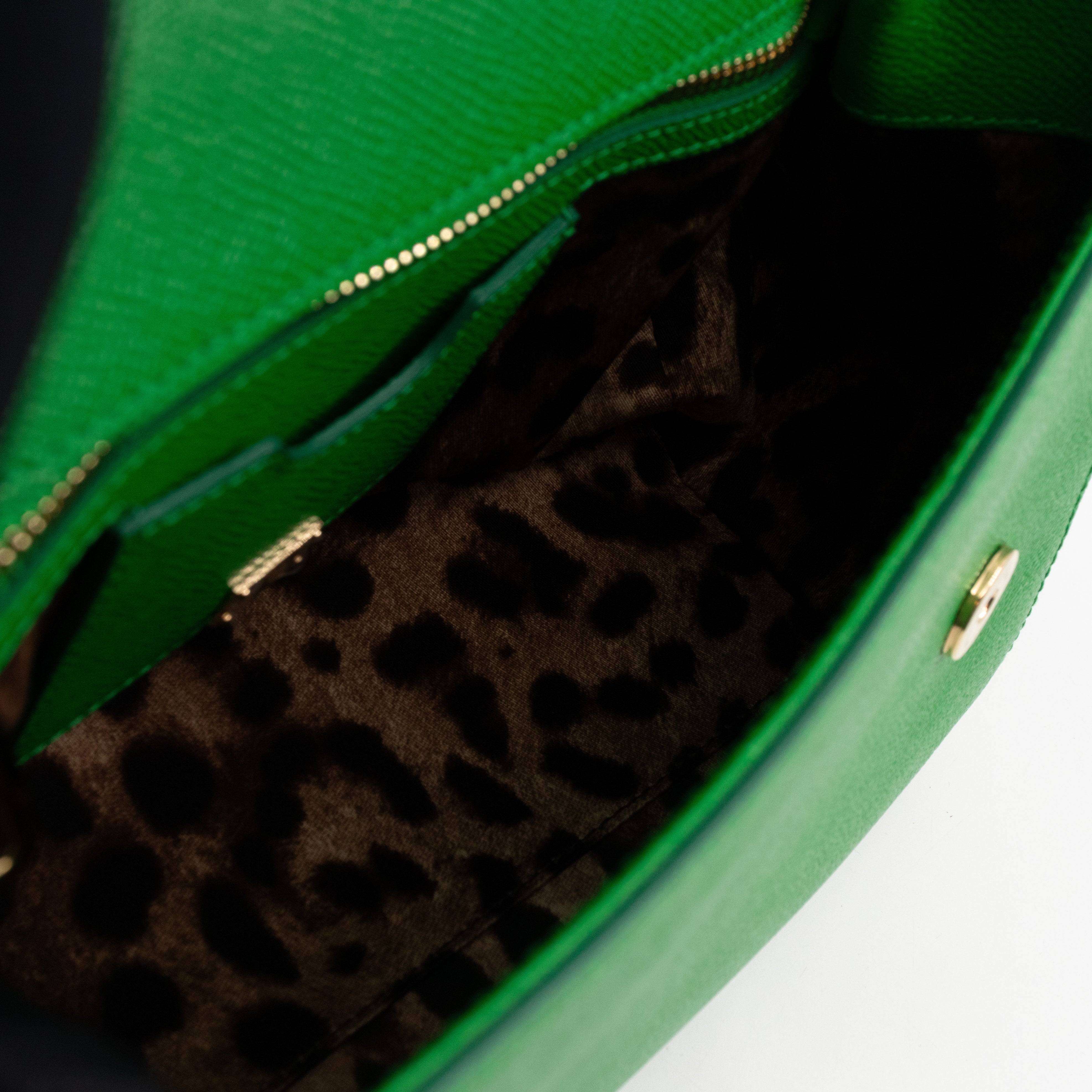 Sicily Medium Dauphine Leather Green