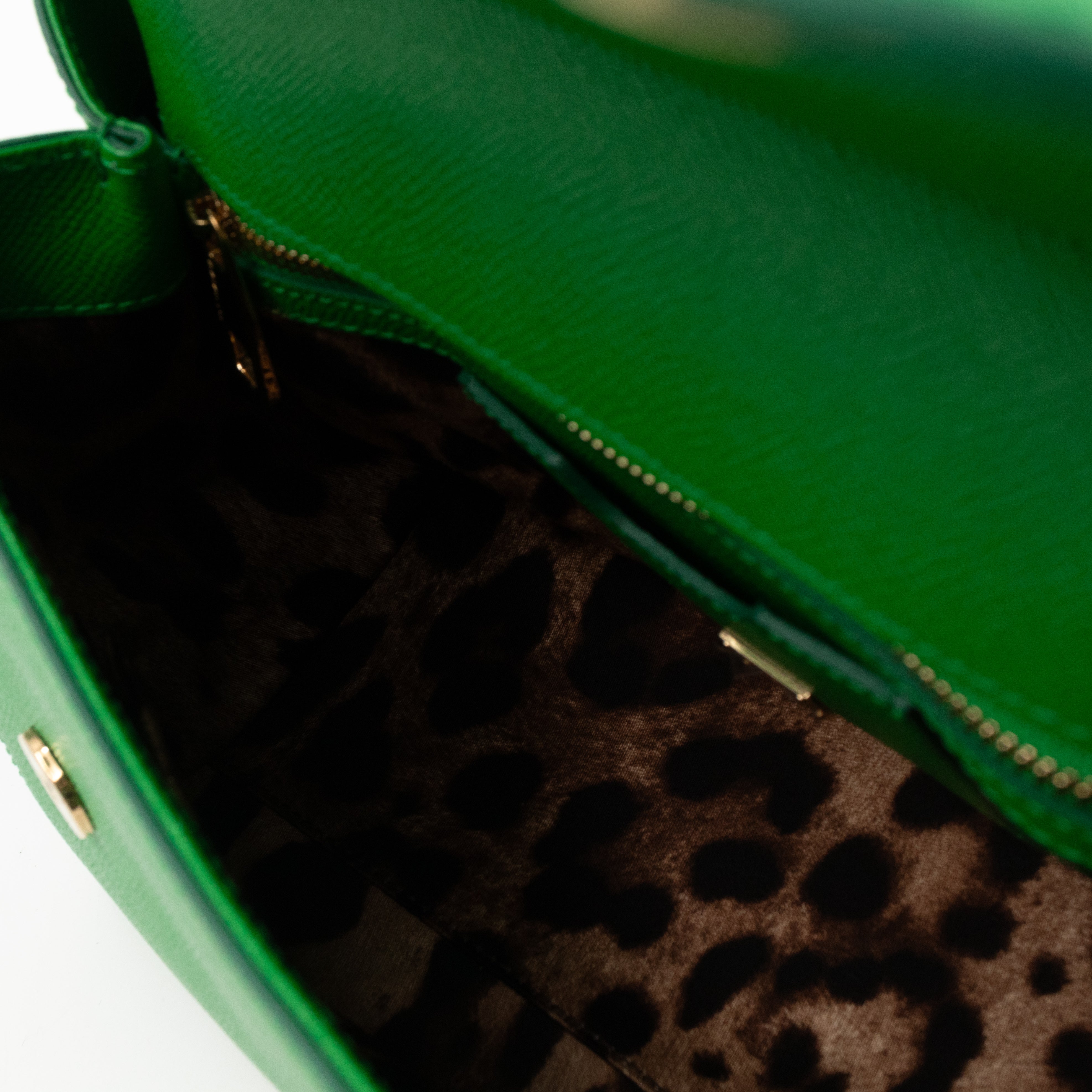 Sicily Medium Dauphine Leather Green