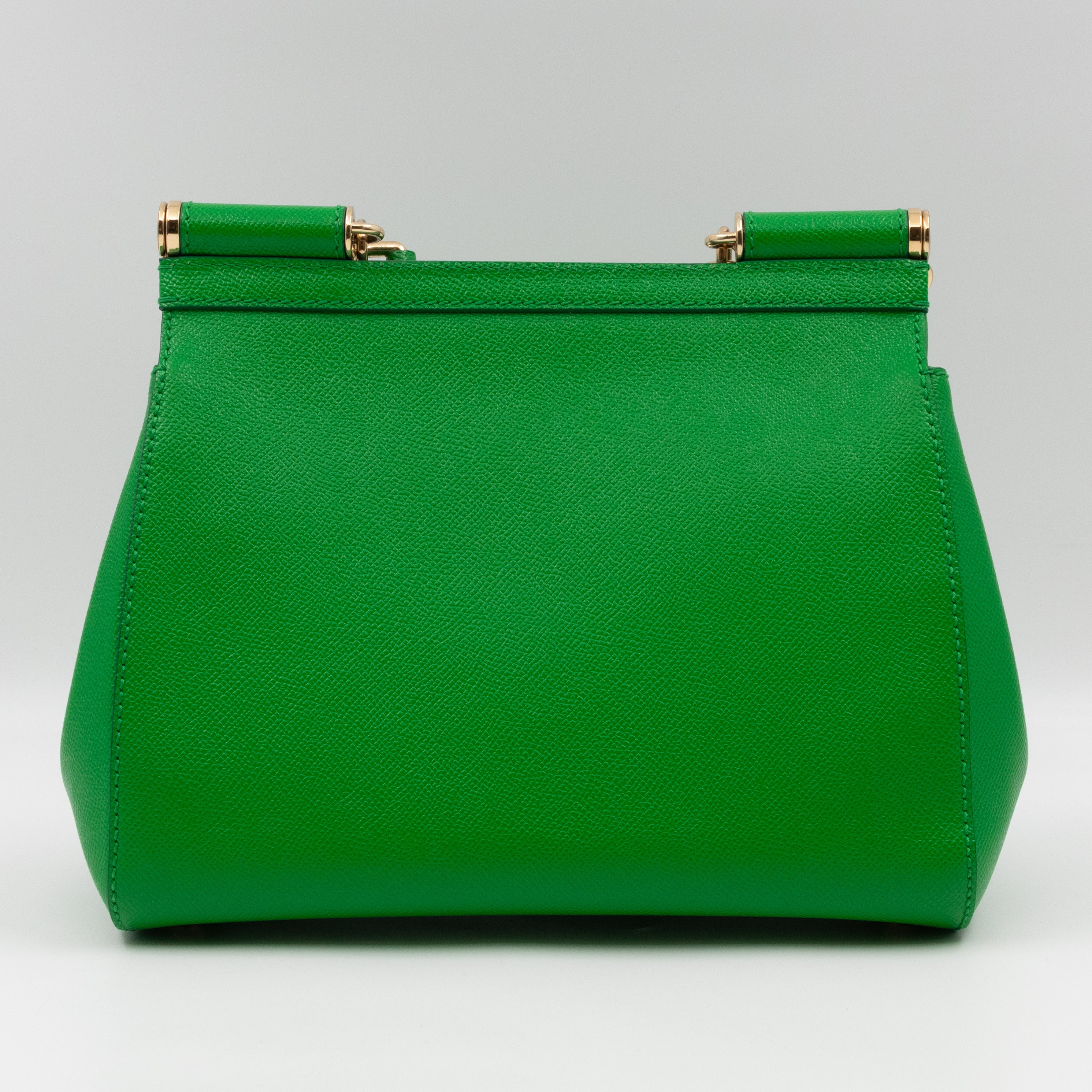 Sicily Medium Dauphine Leather Green