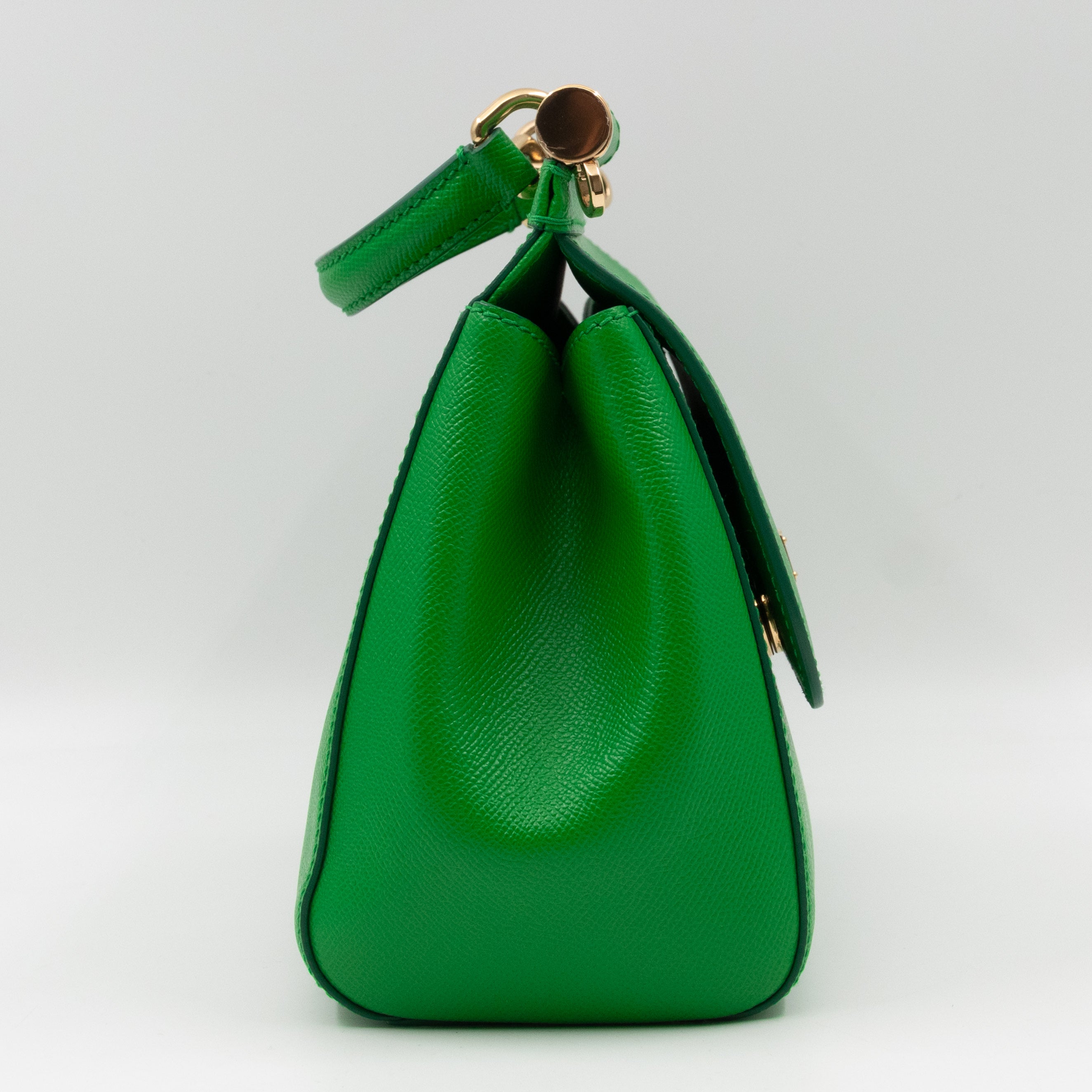 Sicily Medium Dauphine Leather Green