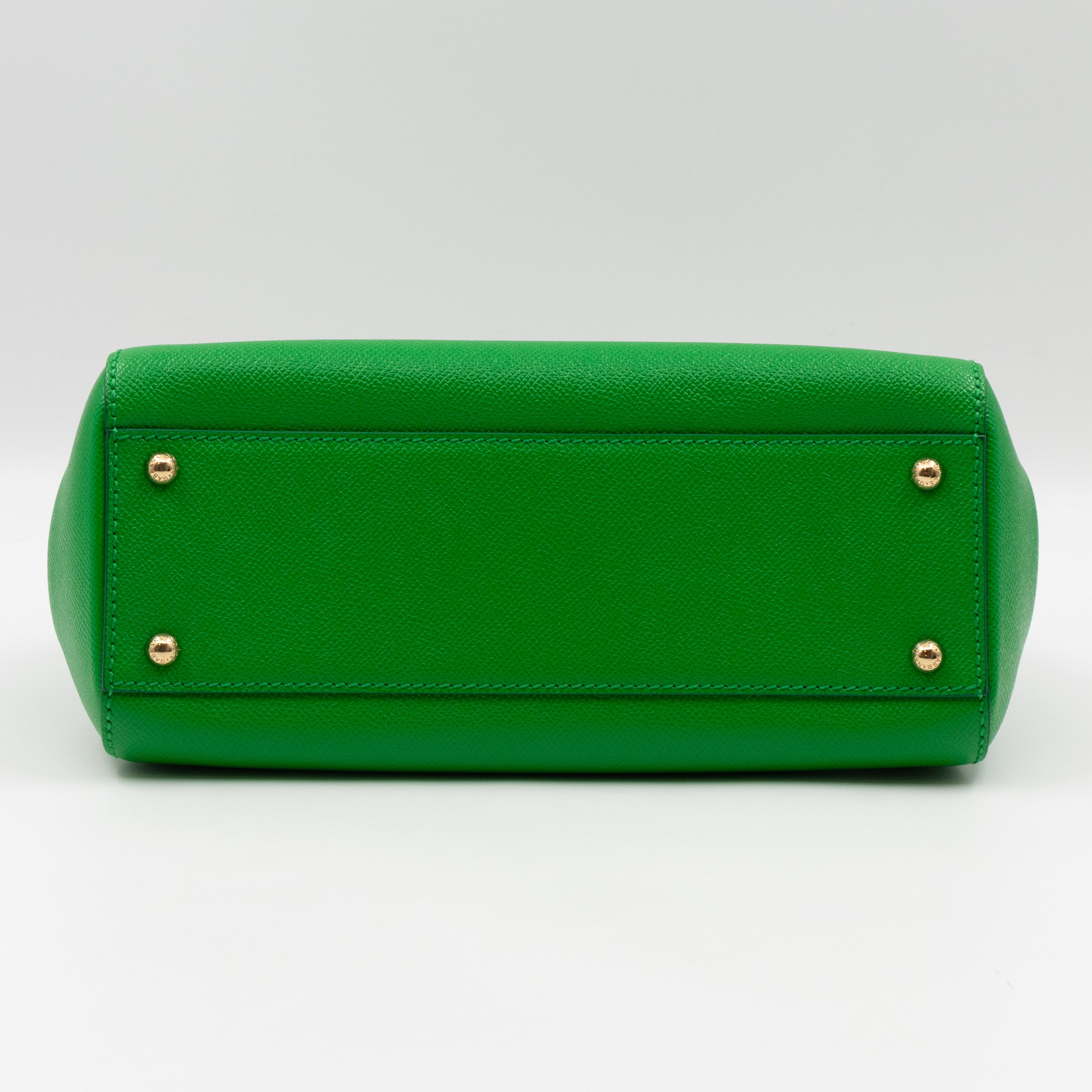 Sicily Medium Dauphine Leather Green