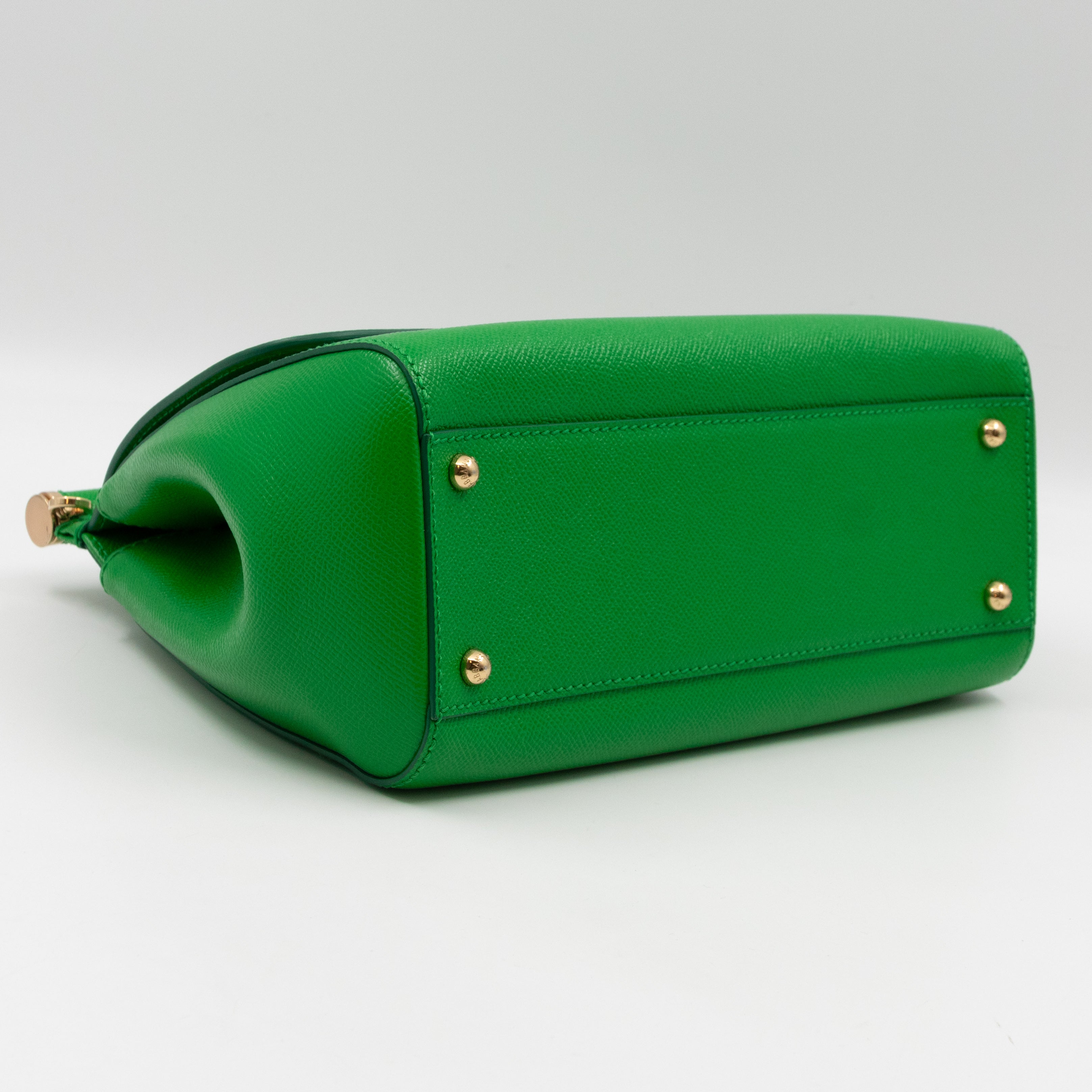 Sicily Medium Dauphine Leather Green