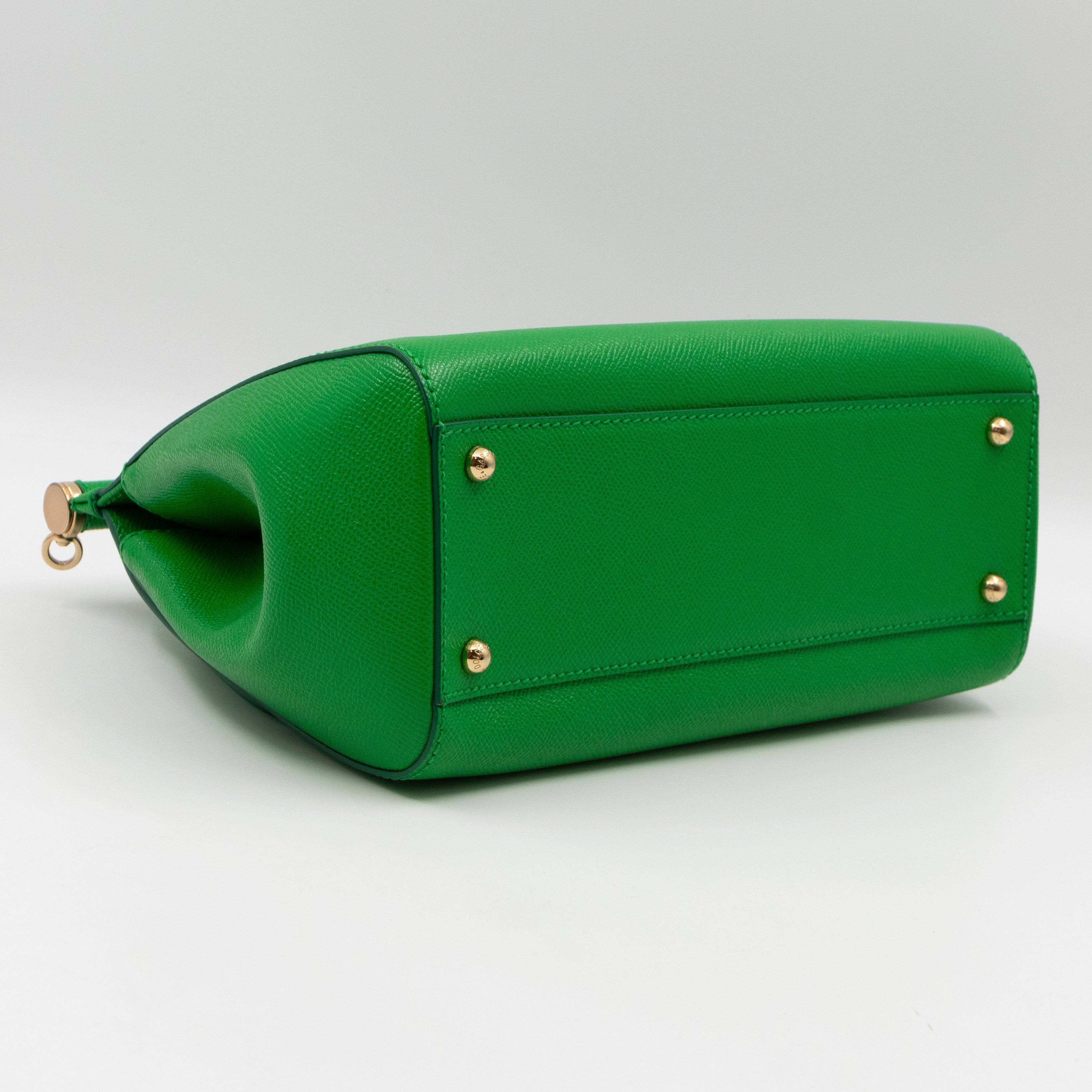 Sicily Medium Dauphine Leather Green
