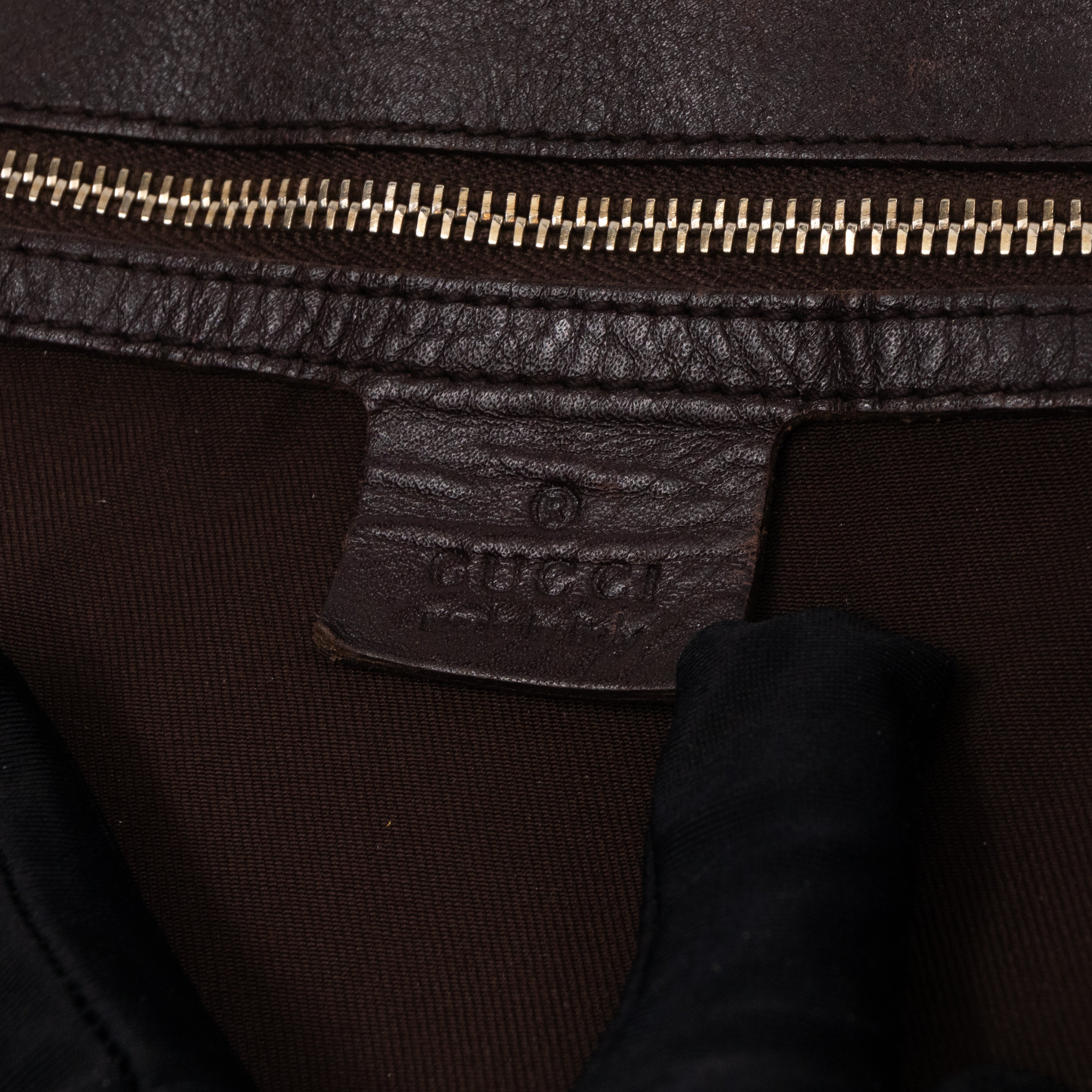 Horsebit Hobo Bag Large Brown Leather