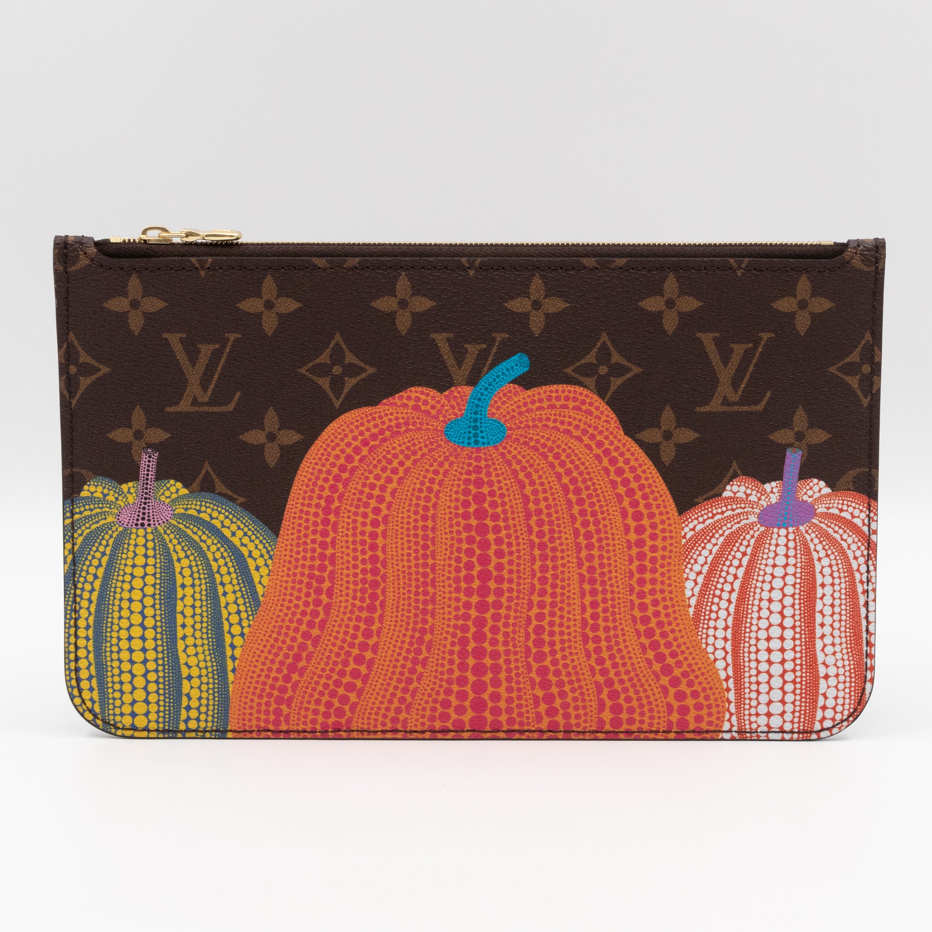 Neverfull Pochette LV x YK Monogram Pumpkins