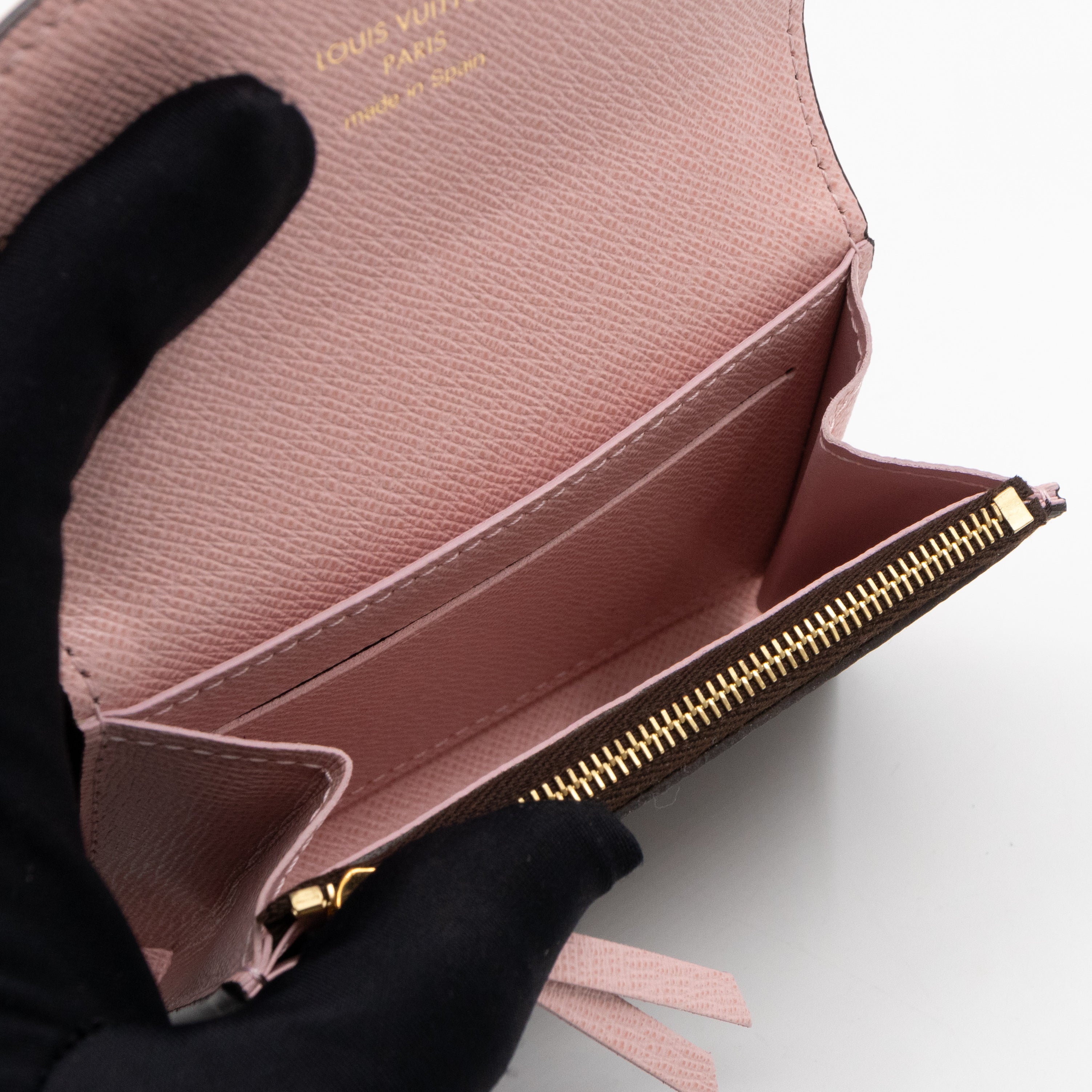 Rosalie Coin Purse Monogram Rose Ballerine