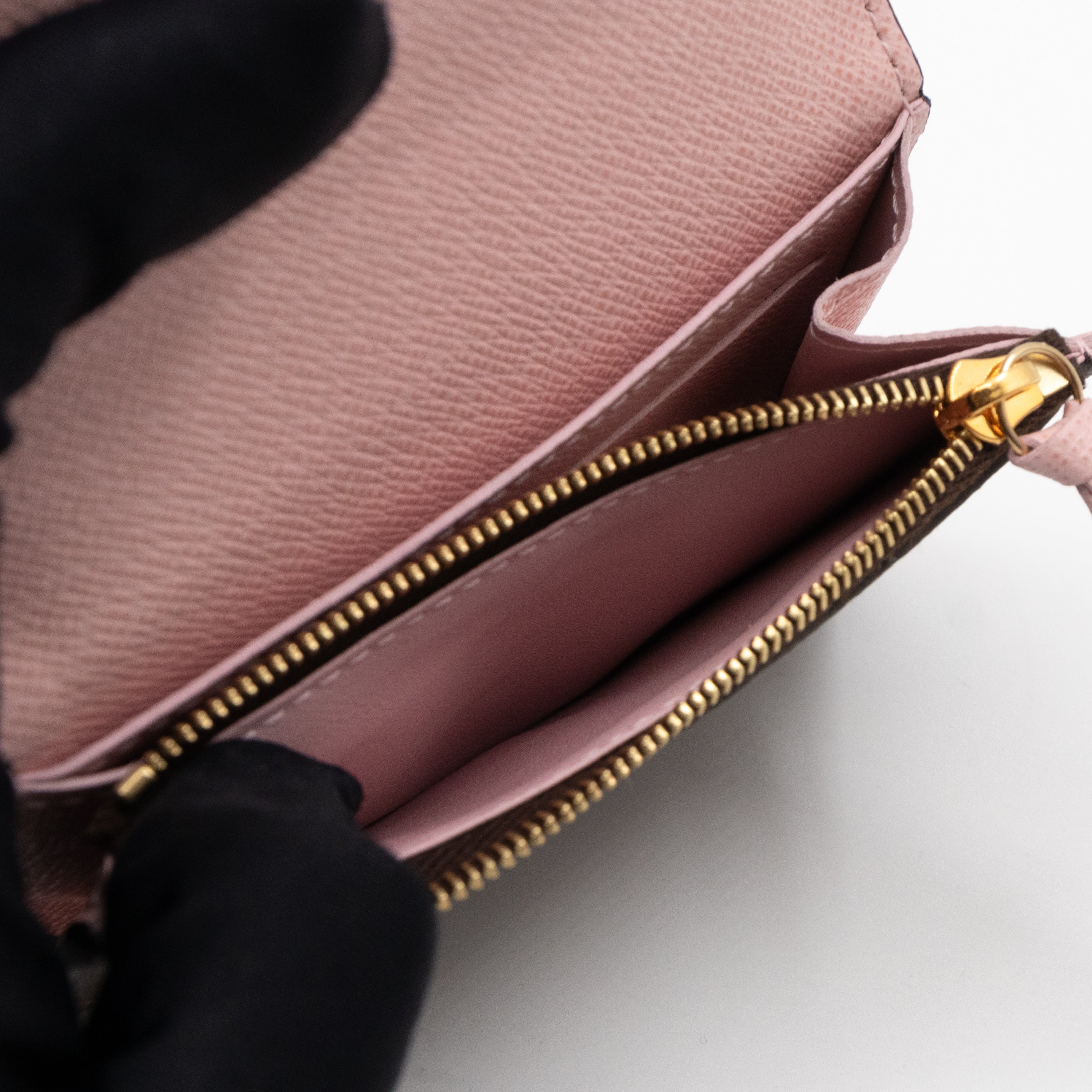 Rosalie Coin Purse Monogram Rose Ballerine