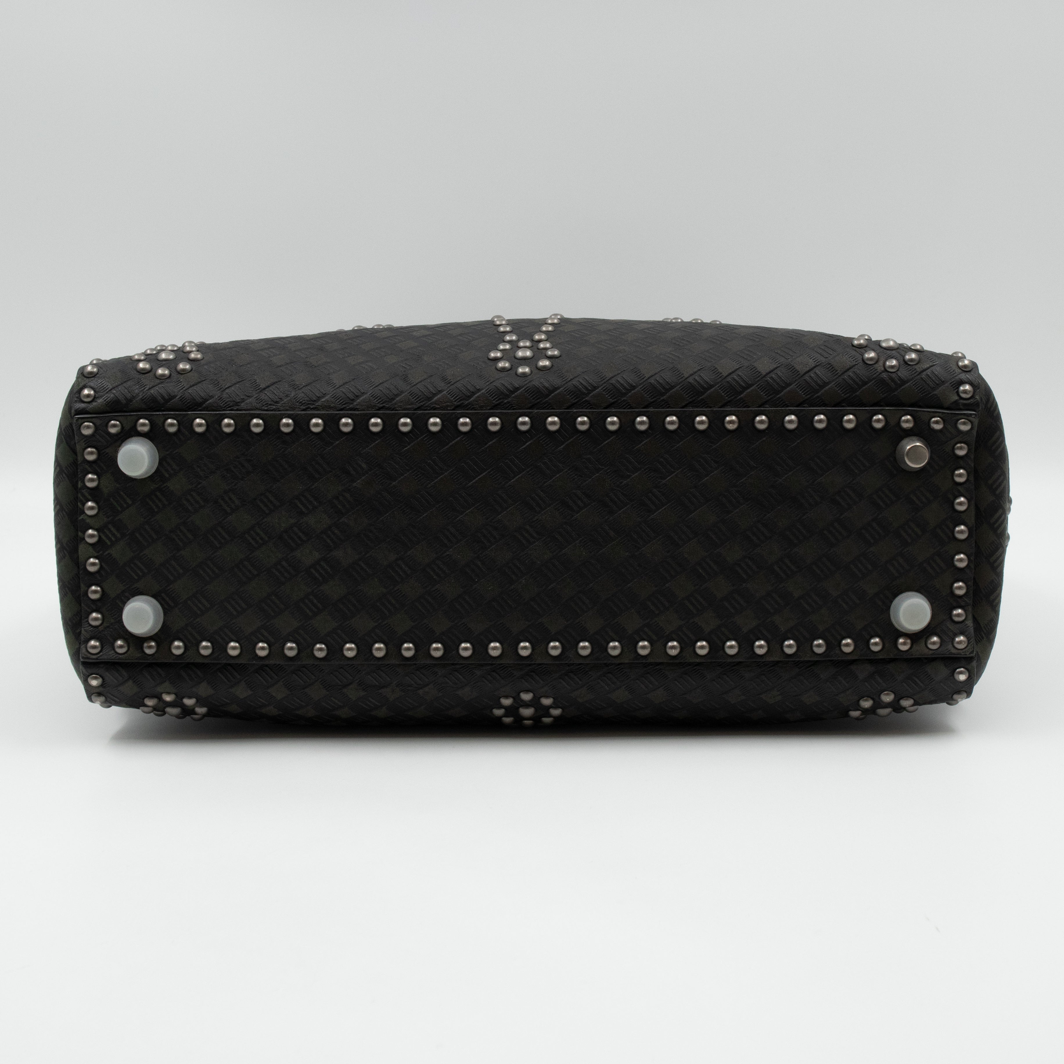 Lady Dior Large Supple Studded Black Calfskin Leather