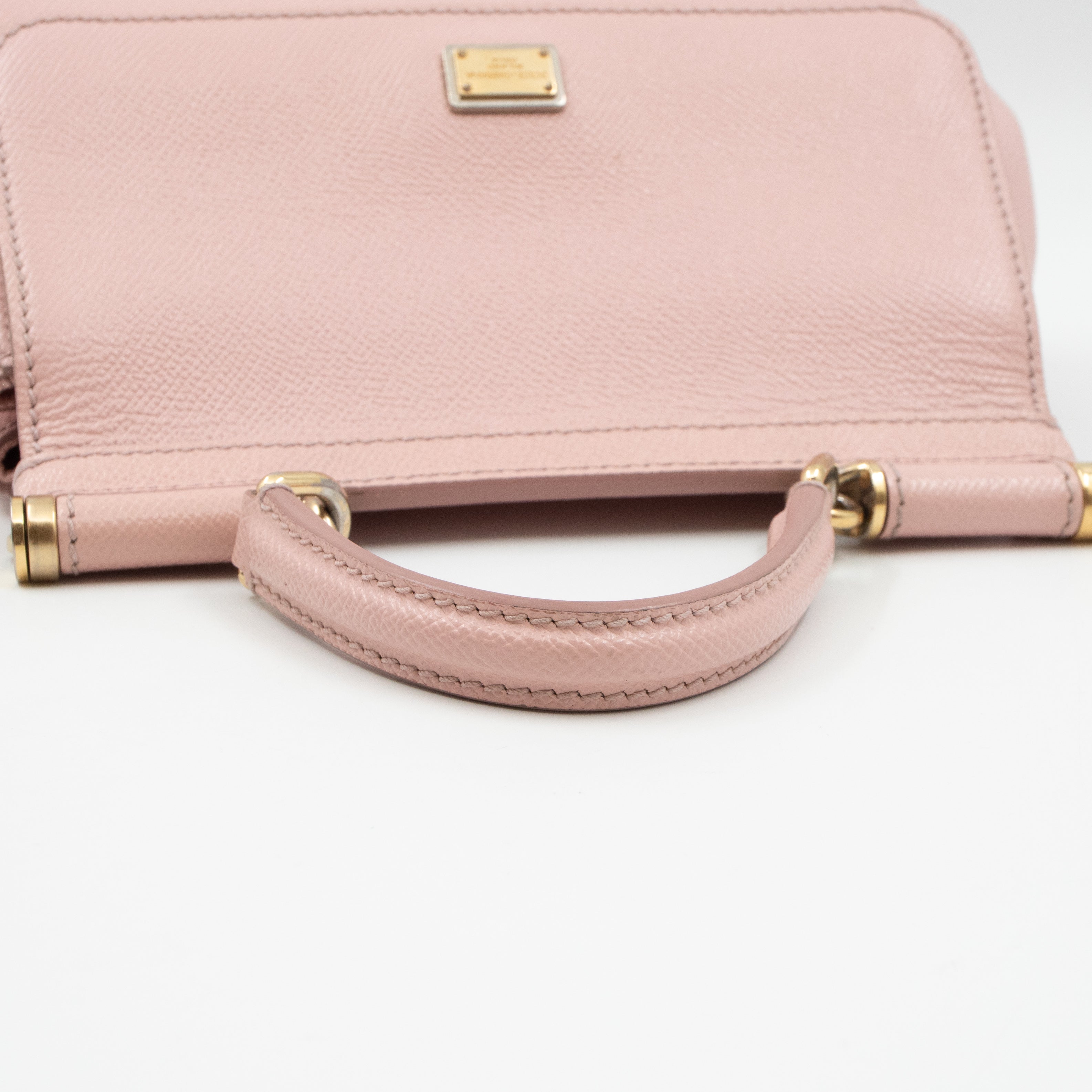Sicily Small Dauphine Leather Light Pink
